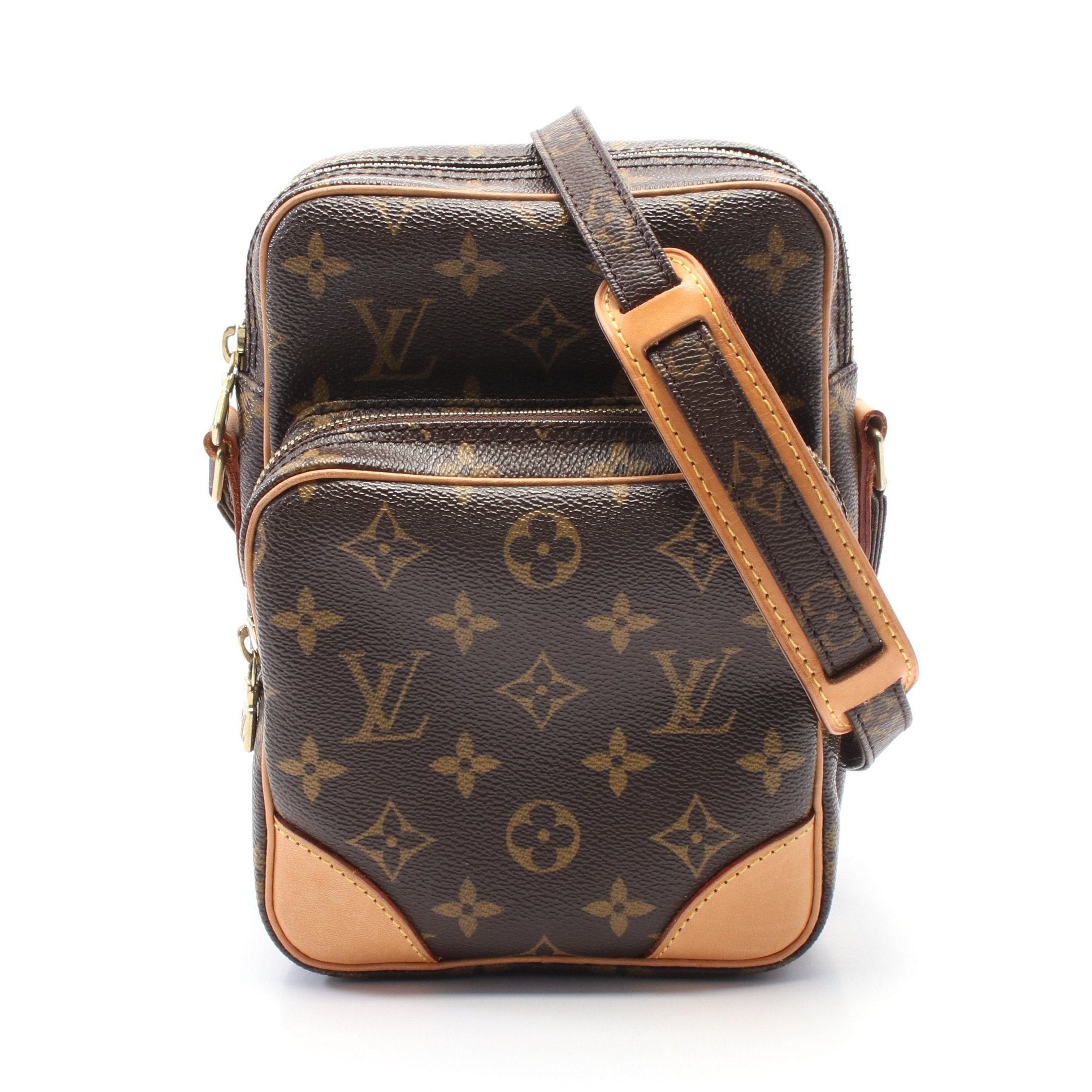 Louis Vuitton Louis Vuitton Amazon Monogram Shoulder Bag Leather Brown Size ONE SIZE - 1 Thumbnail