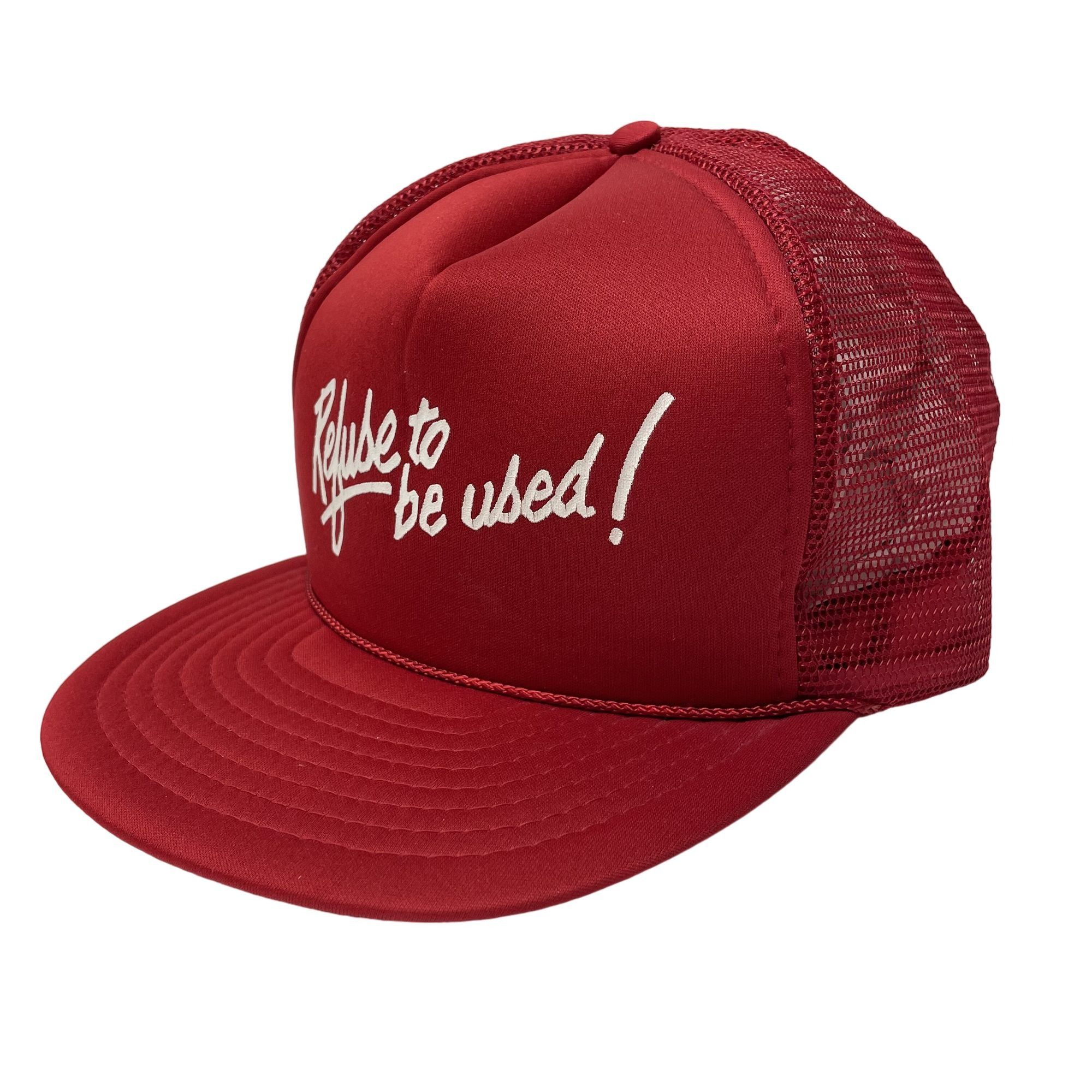 Other NOS 80's New Vtg San Sun ROUGHNECK Red Mesh TRUCKER Hat Size ONE SIZE - 3 Thumbnail