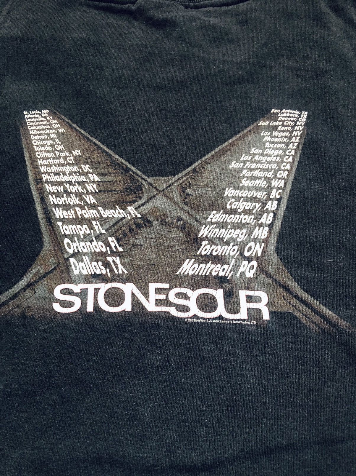 Other VTG Stone Sour Tour 2002 Graphic T-Shirt Sz L Size US L / EU 52-54 / 3 - 4 Thumbnail