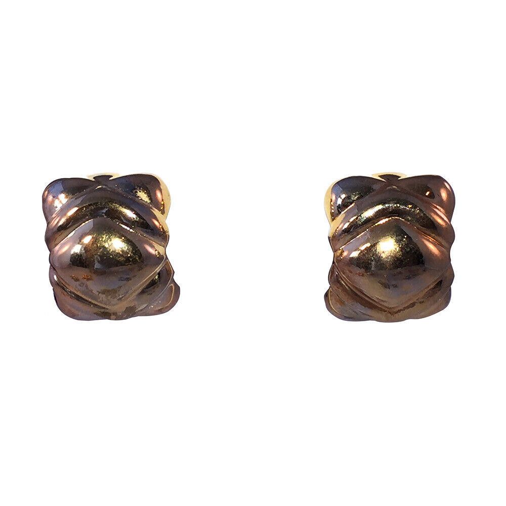 Givenchy Givenchy XOXO Gold Plated Retro Clip On Earrings Size ONE SIZE - 2 Thumbnail