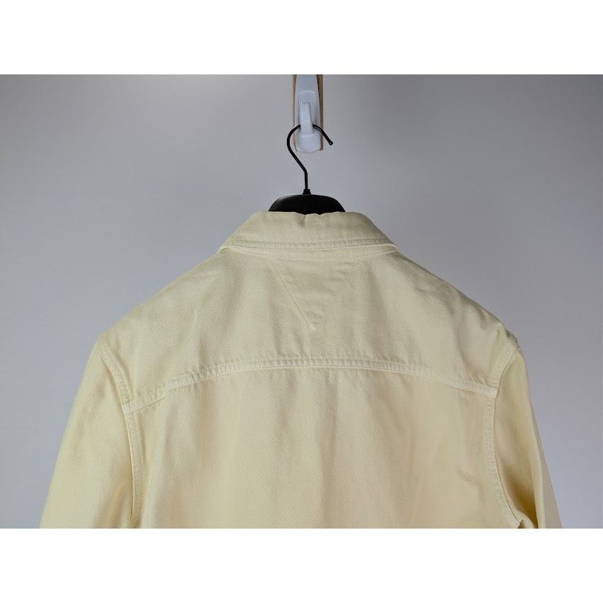 Bottega Veneta o1rshd1 Washed Coloured Denim Shirt in Banana Size US M / EU 48-50 / 2 - 12 Thumbnail