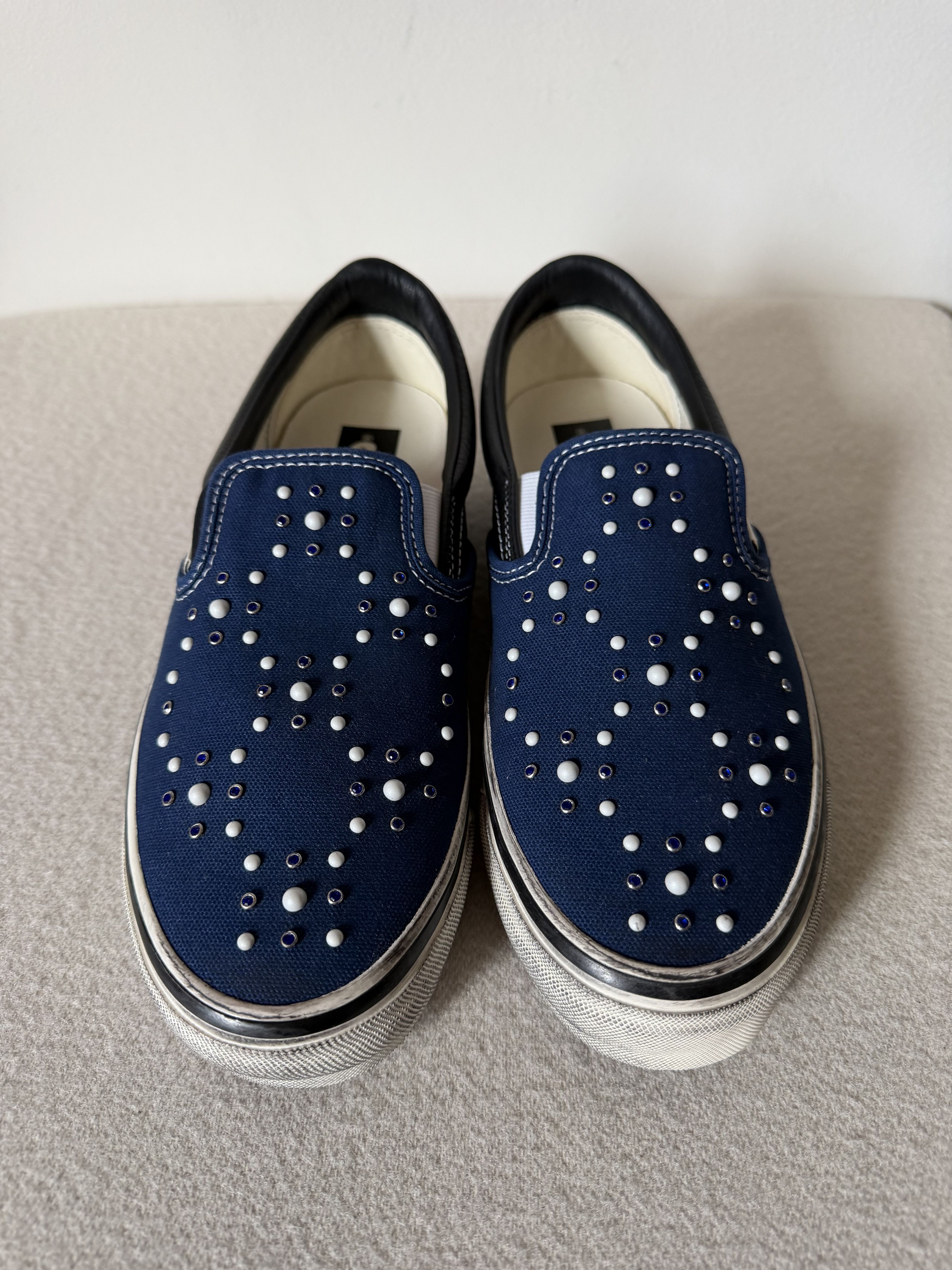 Vans Vans LX Classic Slip On 98 Pearlized in Indigo Blue Size US 9.5 / EU 42-43 - 4 Thumbnail