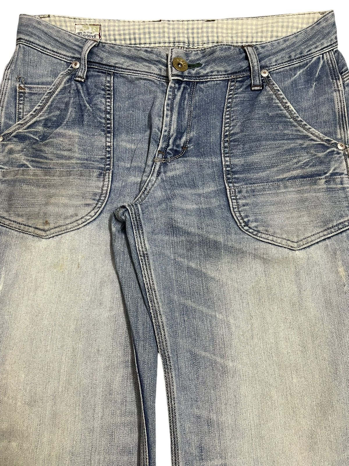 14th Addiction Vintage Japanese Brand Blue Faded Wash Carpenter Style Jeans Size US 31 - 4 Thumbnail