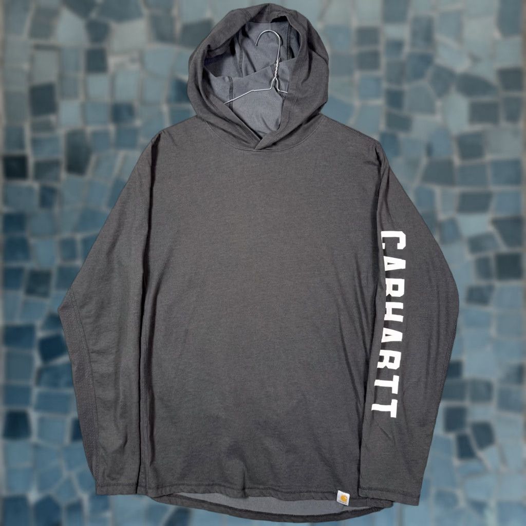 Carhartt VINTAGE Carhartt Hoodie Mens M Force Lightweight Pullover Sweatshirt Workwear TK5481-M Size US M / EU 48-50 / 2 - 1 Thumbnail