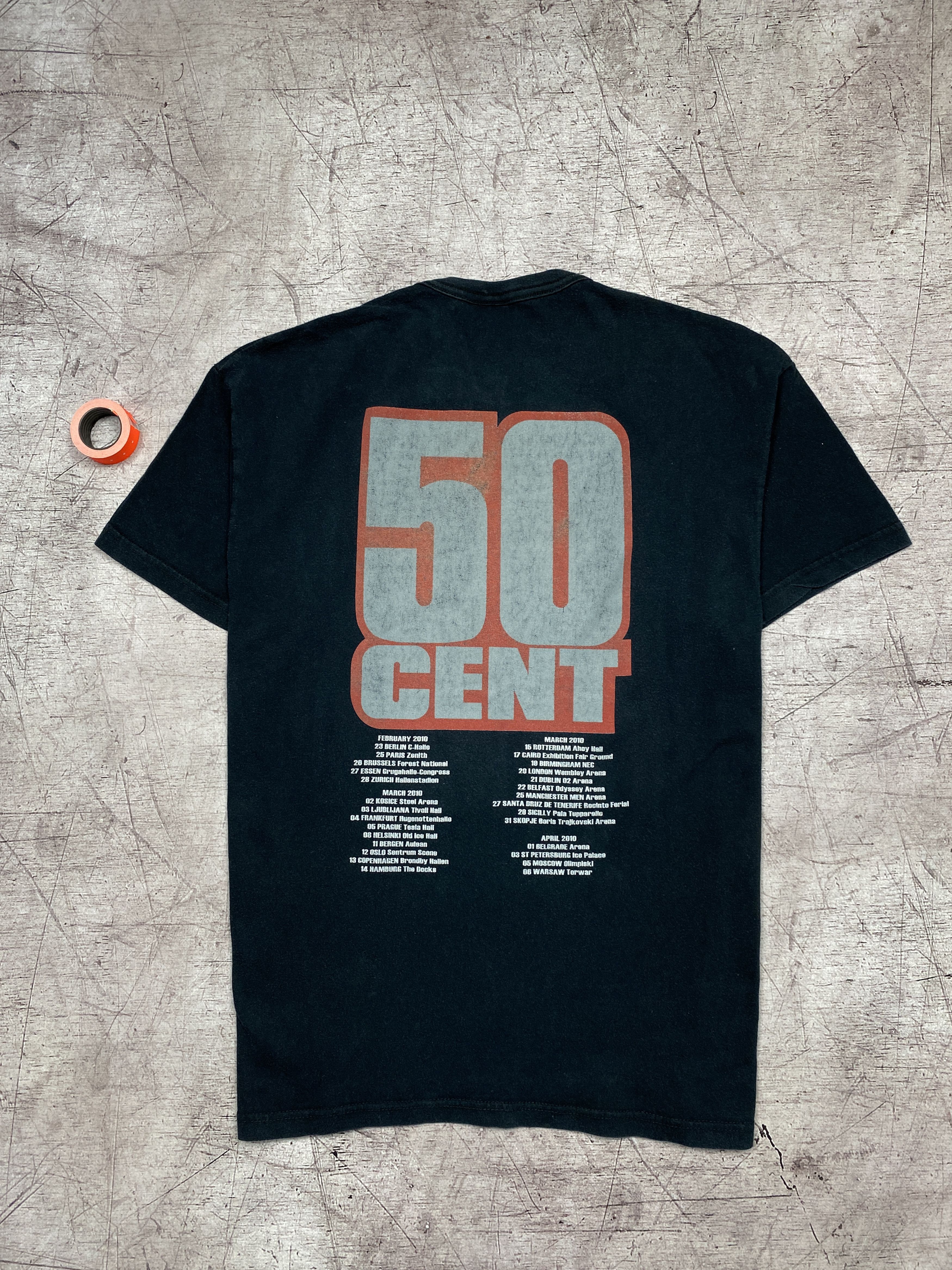 50 Cent × Rap Tees × Vintage 50 Cent Vintage 2010 Mens Rap T-Shirt Tee Y2K Size US M / EU 48-50 / 2 - 7 Thumbnail