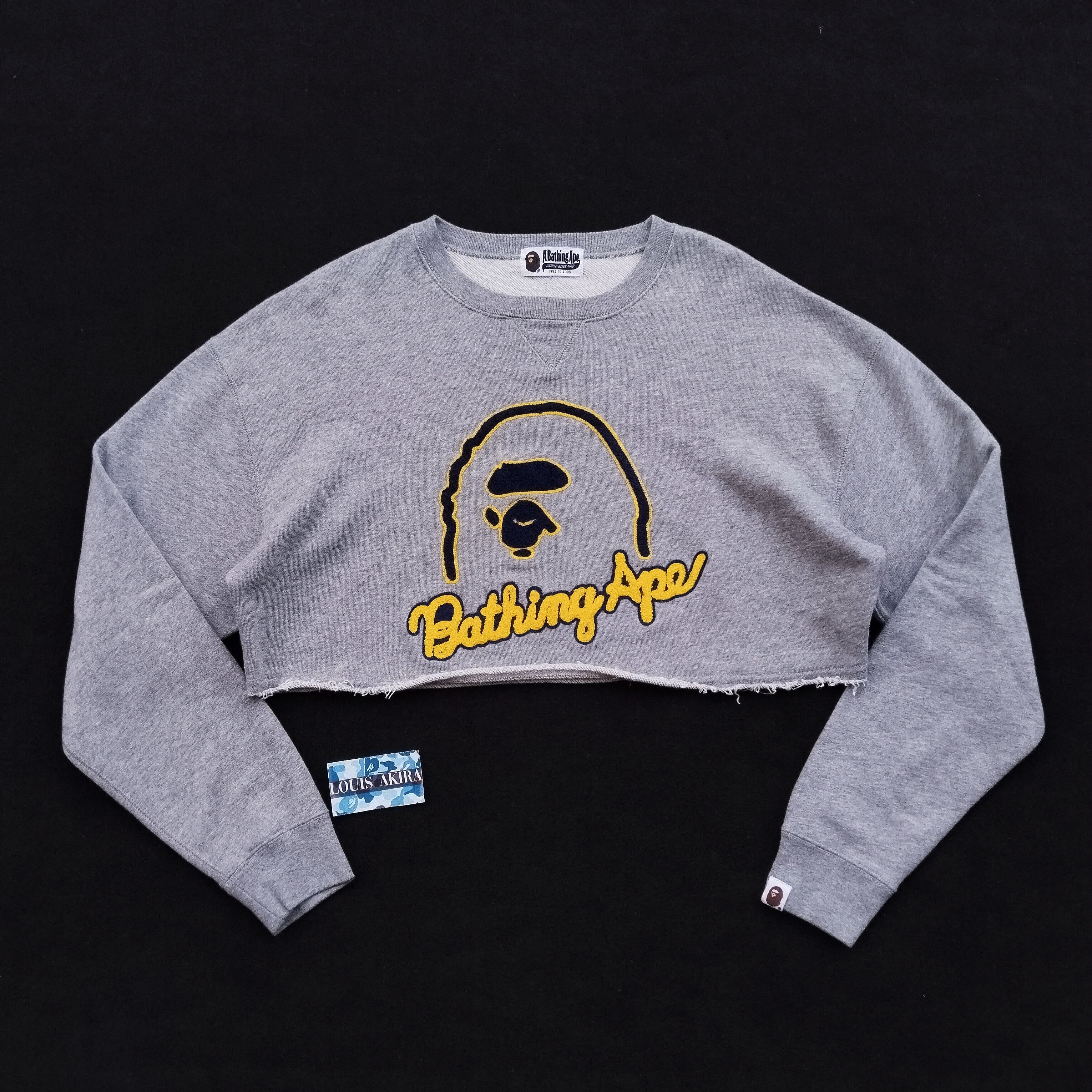 Bape Bape Embriodery Cropped Crewneck Size ONE SIZE - 1 Thumbnail
