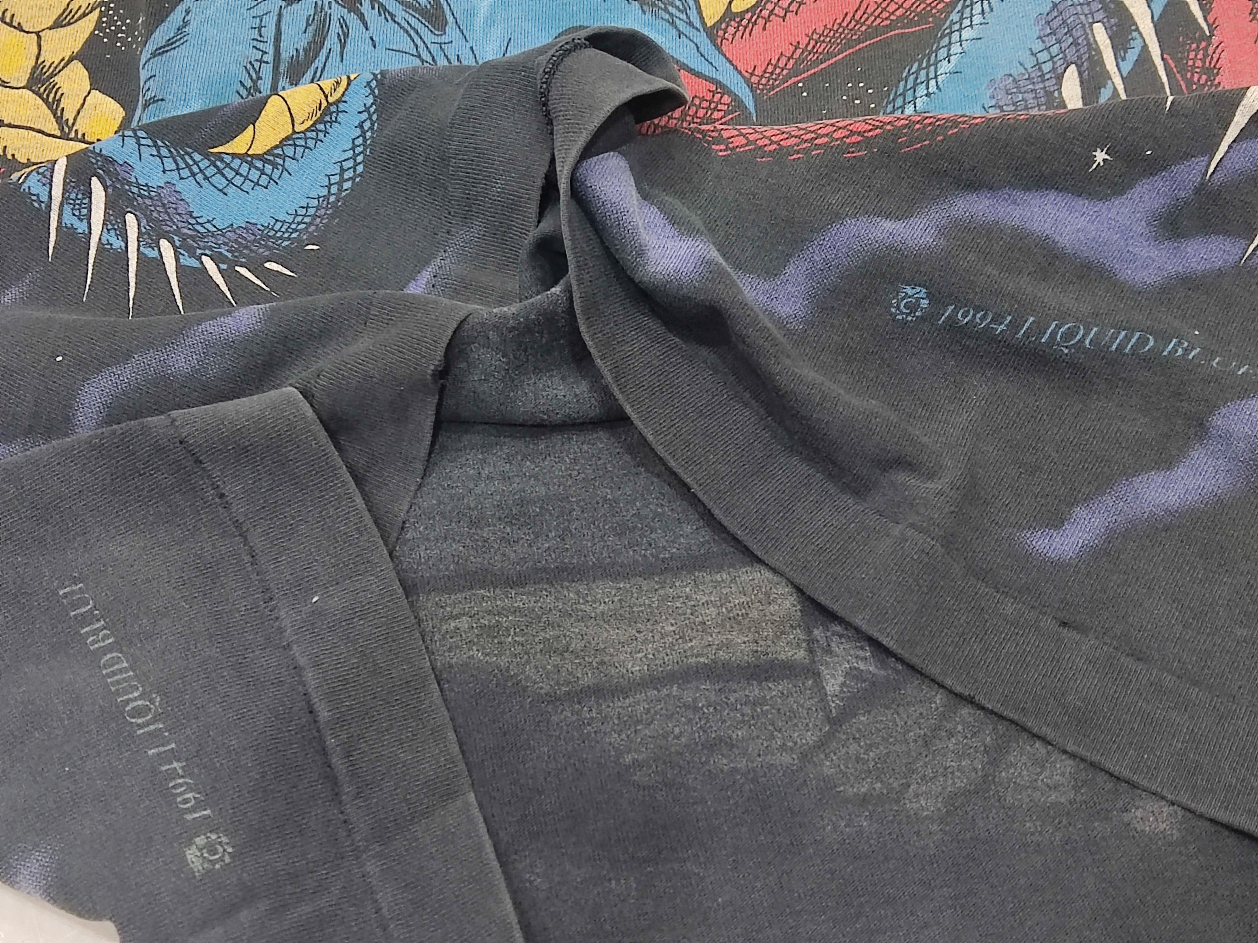 Liquid Blue 90s 1994 Fighting Duel Dragon Overprinted Single Stitch Tee Size US XL / EU 56 / 4 - 11 Thumbnail