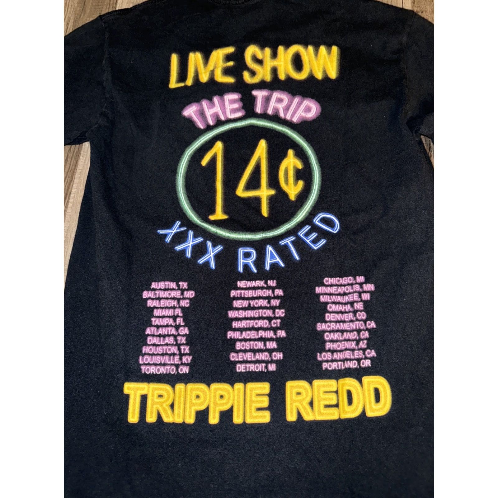 Vintage Trippie Redd Trippie Land Long Sleeve Shirt Black Small Mens T-Shirt 17X25 Size US S / EU 44-46 / 1 - 5 Thumbnail