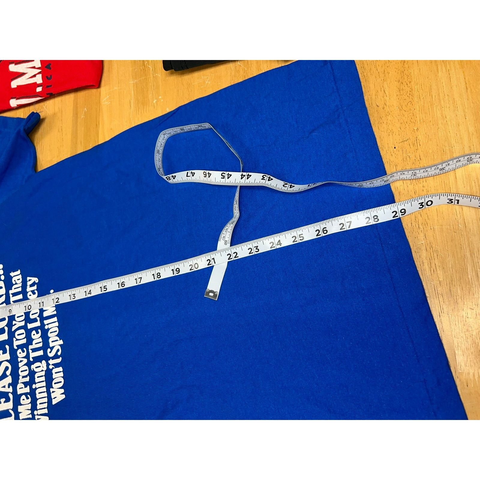 Anvil Vintage Lottery Shirt Please Lord Winning Tee 80s 1980s L Size US L / EU 52-54 / 3 - 7 Thumbnail