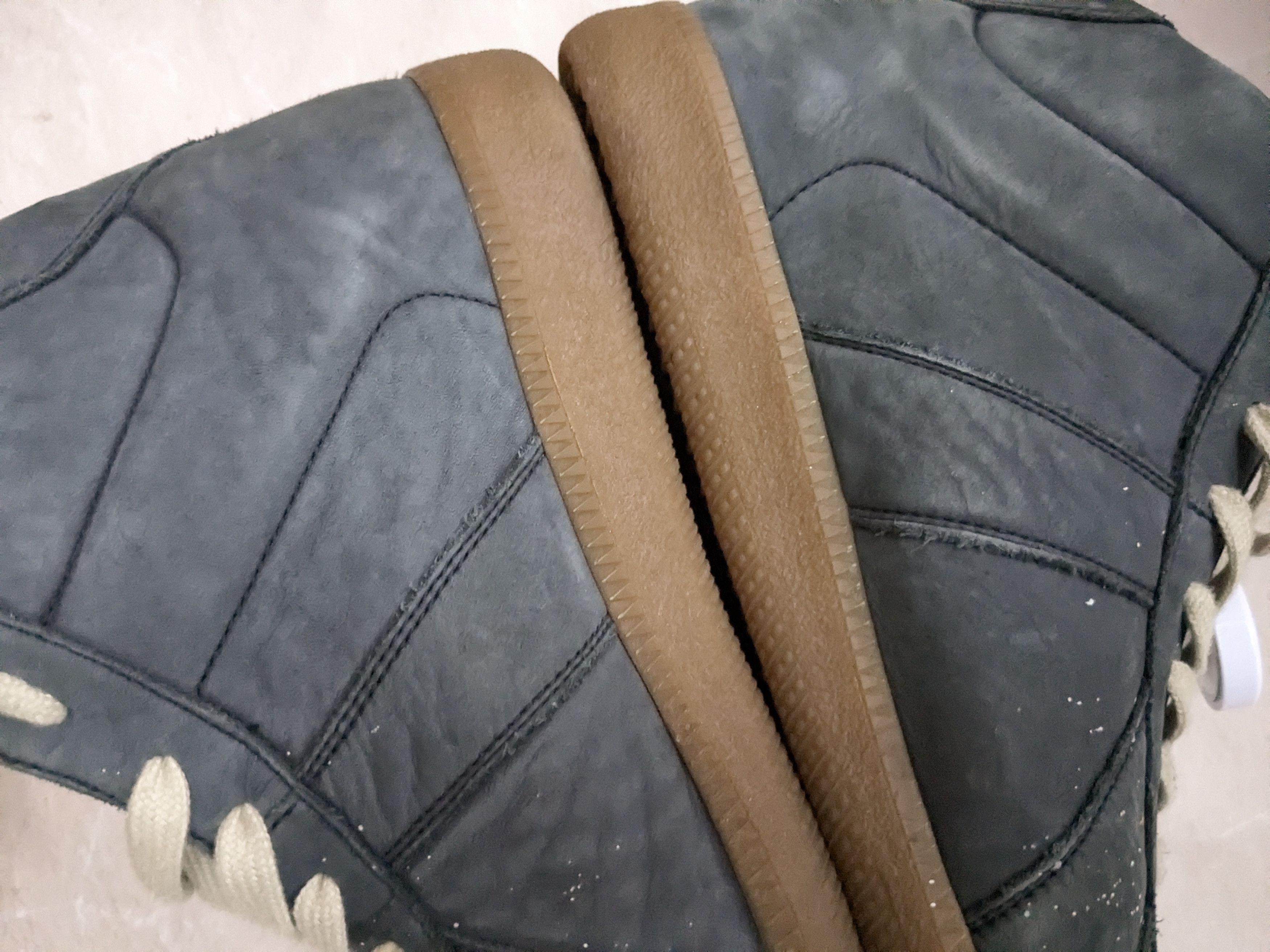 Maison Margiela Maison Margiela GAT Replica Blue Paint Splatter 9 42 High Size US 9 / EU 42 - 13 Thumbnail