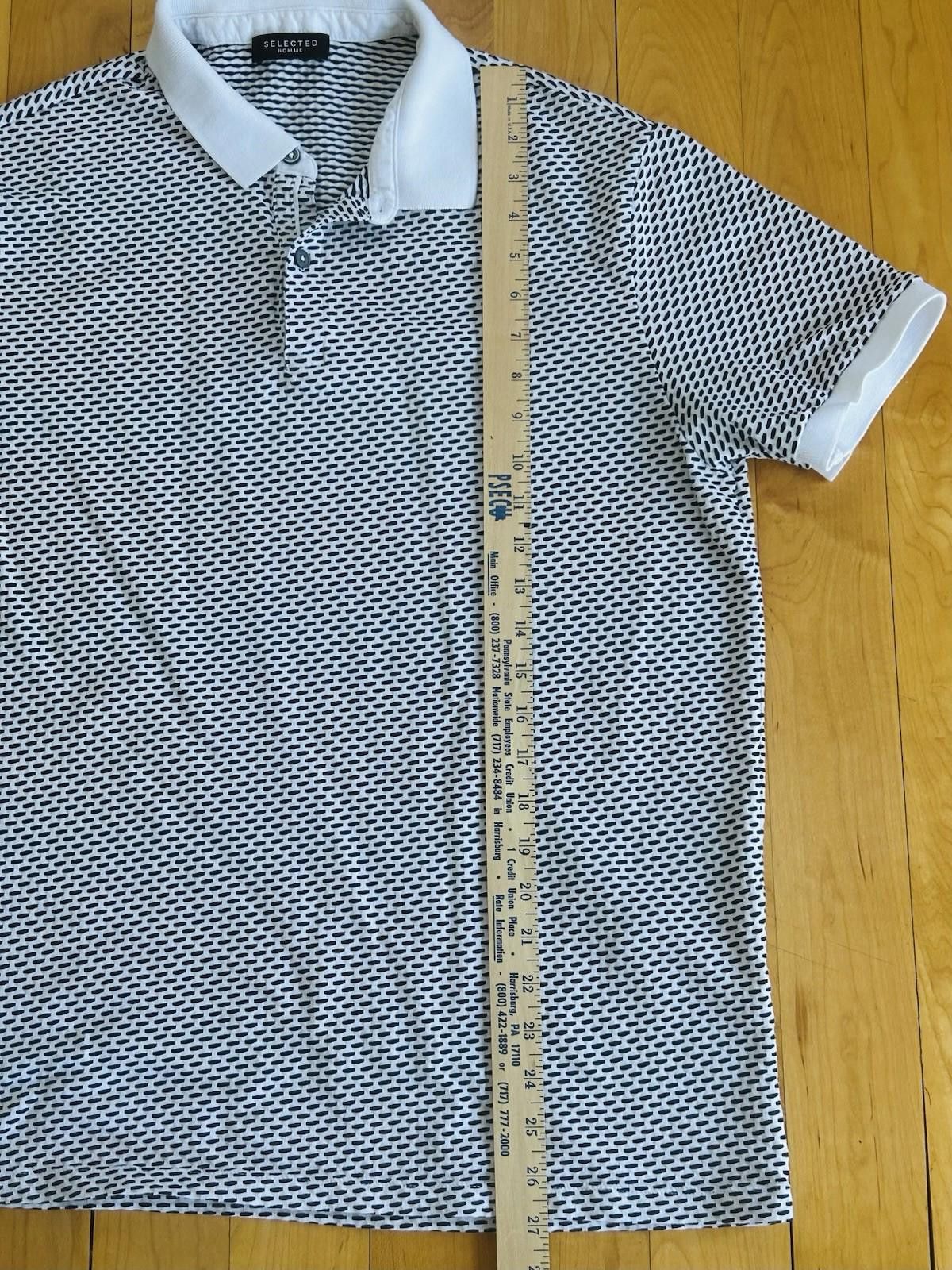 Selected Homme Selected Homme Organic Cotton Polo Shirt XXL Short Sleeve Size US XXL / EU 58 / 5 - 6 Thumbnail