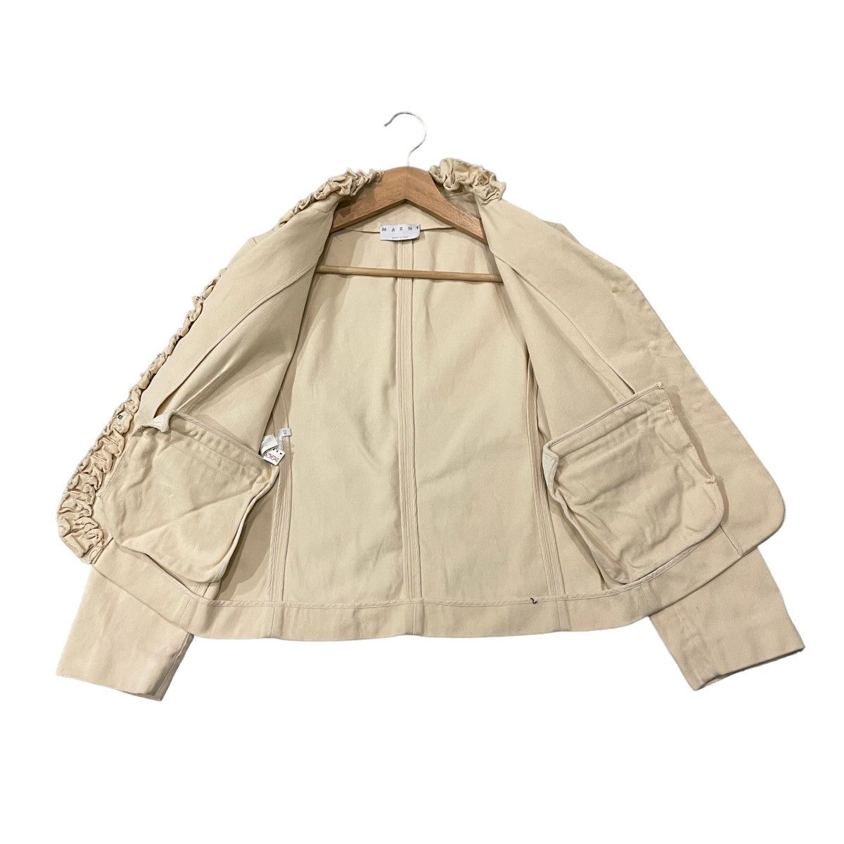 Marni Vintage Marni Made In Italy Cropped Light Jacket Size XS / US 0-2 / IT 36-38 - 20 Thumbnail
