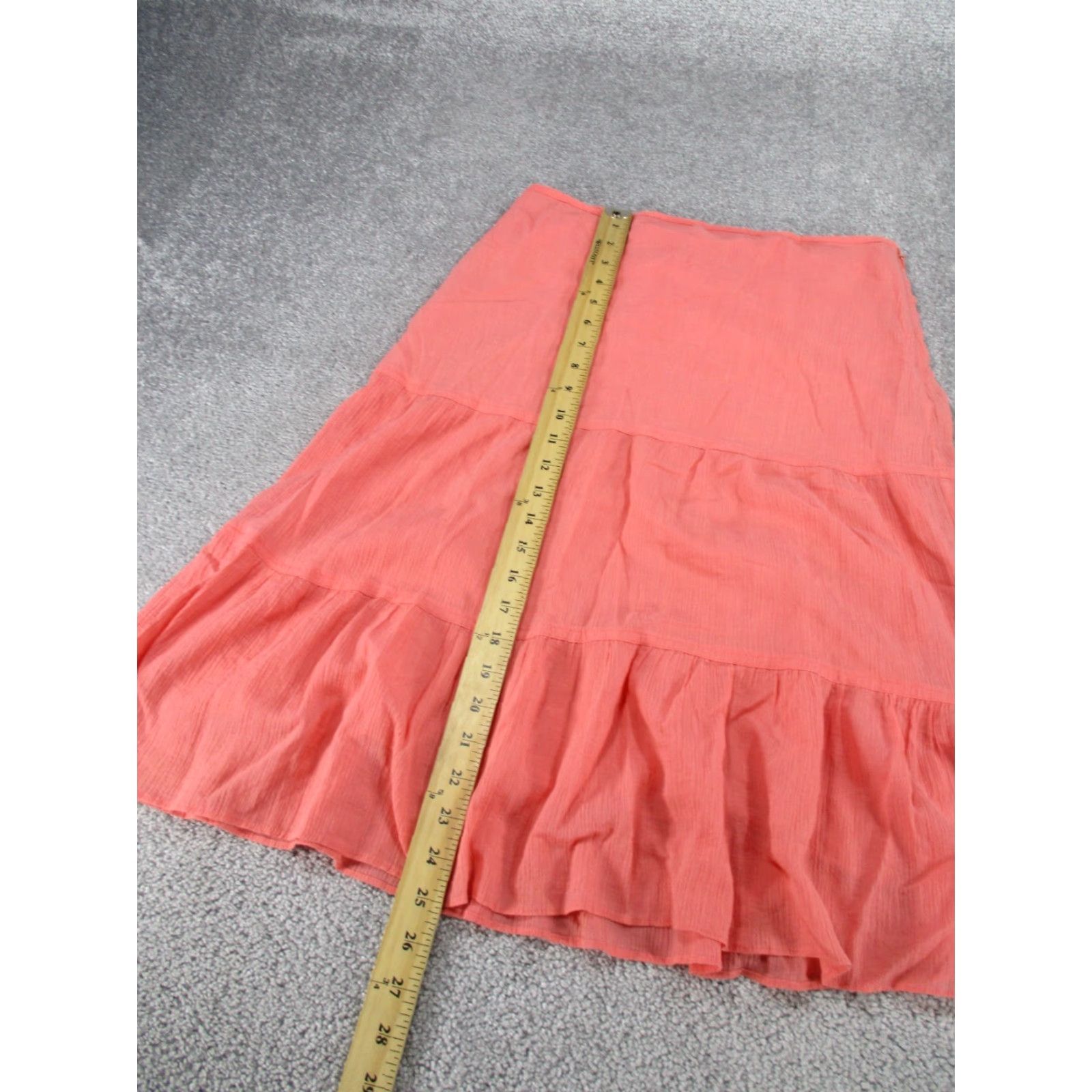 Theory Theory Skirt Womens 0 Pink Midi Cotton Silk Spandex Zipper Flare (Lightweight) Civic 90s? Size 25" / US 0 / IT 36 - 6 Thumbnail