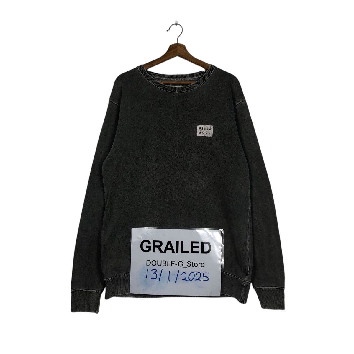 Billabong × Japanese Brand 📌Vintage Sweatshirt Billabong Big Logo Design Faded Design Size US L / EU 52-54 / 3 - 1 Thumbnail