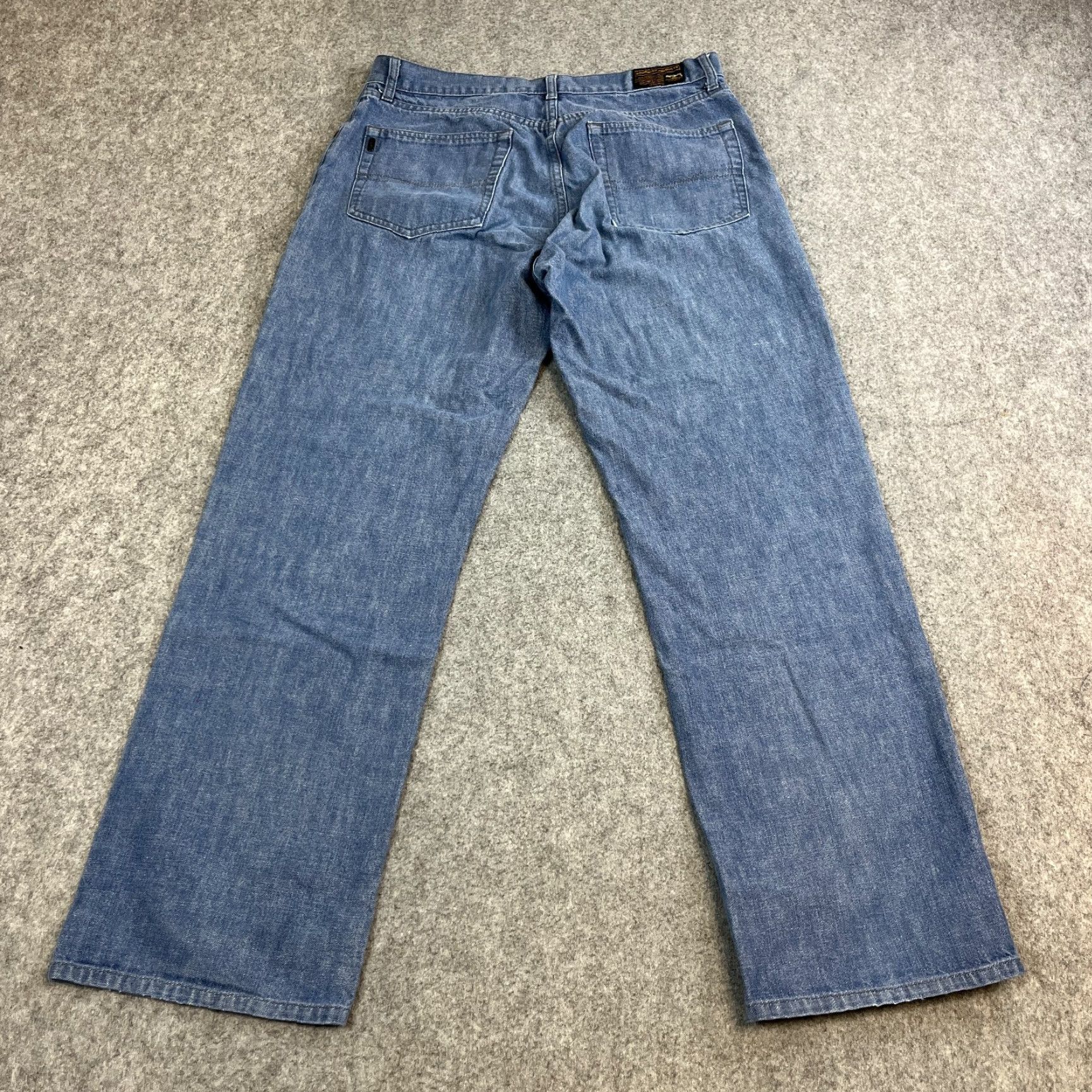 Pepe Jeans PEPE Jeans Jeans Relaxed Straight 32 32 Medium Wash Vintage Neppy Denim Mens Size 32 Blue Cotton 5-Pocket Mens Jeans Size US 32 / EU 48 - 2 Thumbnail