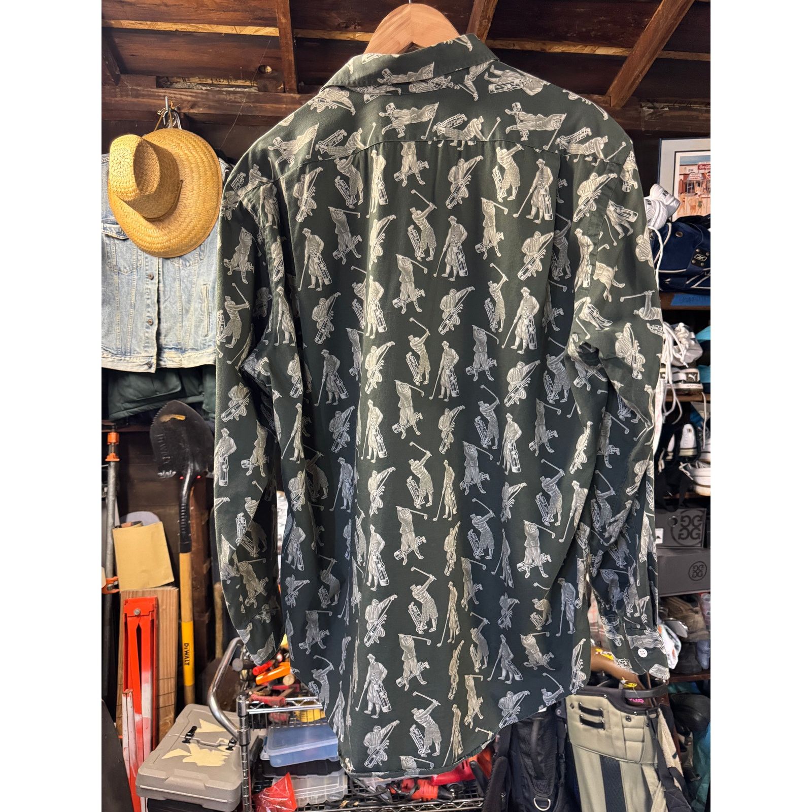 Bobby Jones Vintage Bobby Jones Golf Shirt | All-Over Golfer Print | M Size US M / EU 48-50 / 2 - 2 Thumbnail