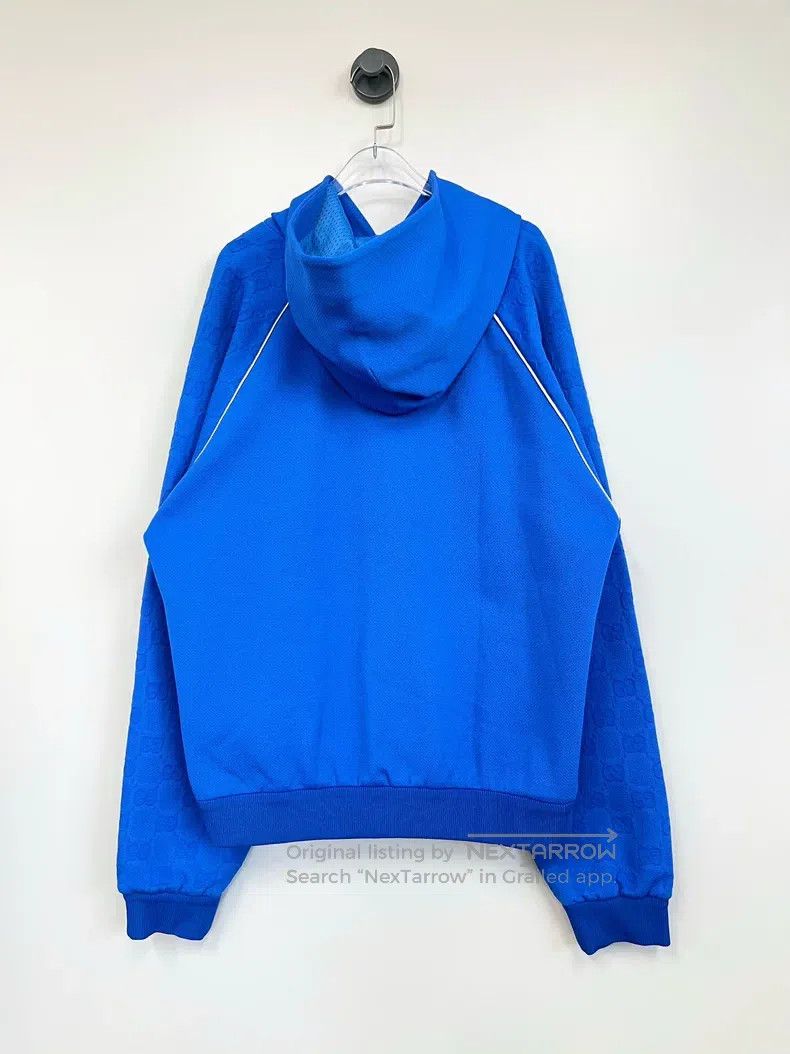 Gucci Gucci Blue arm full logo hoodie Size US XL / EU 56 / 4 - 2 Thumbnail
