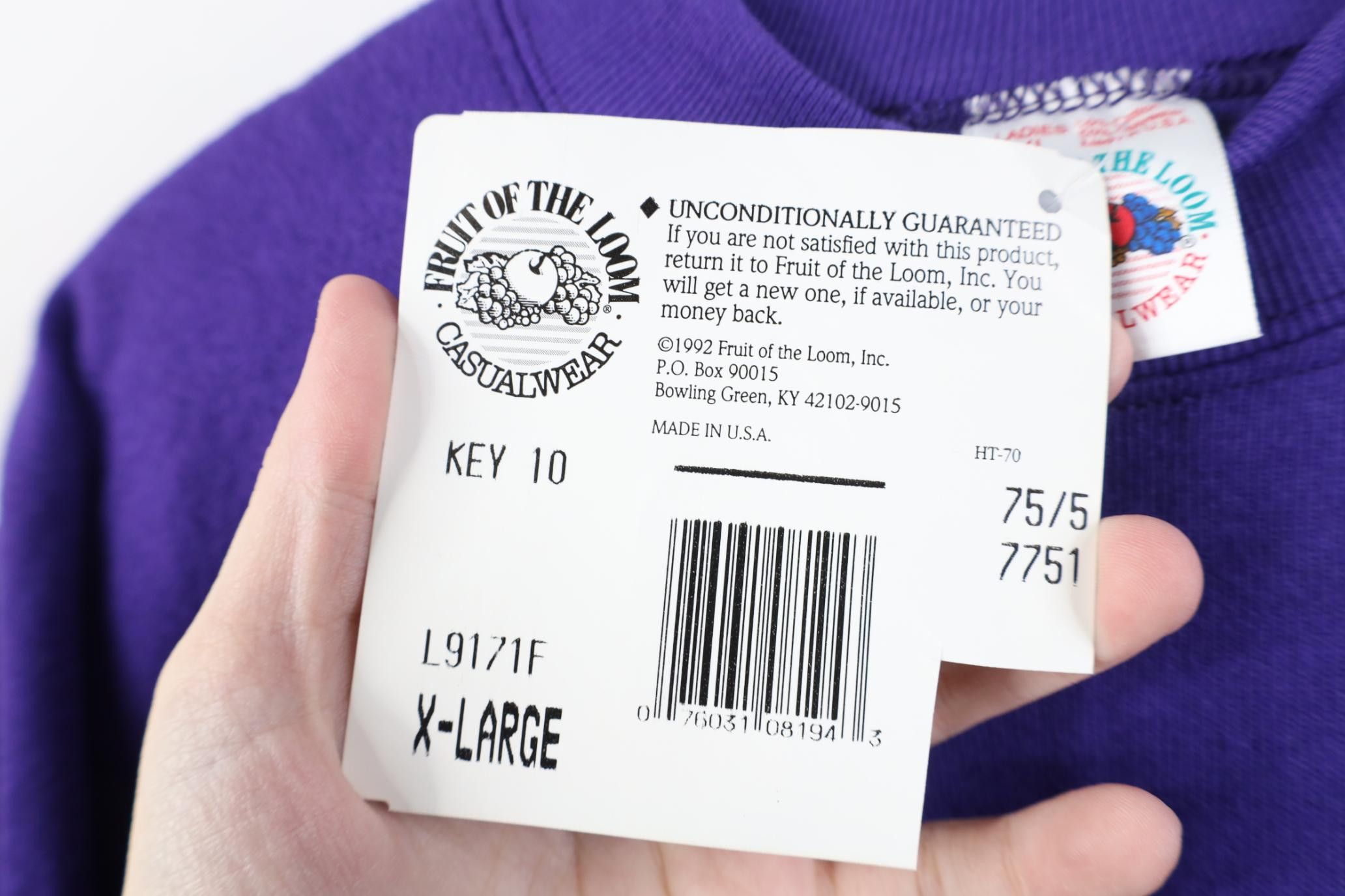 Vintage Deadstock Vintage 90s Streetwear Raglan Sweatshirt USA Size XL / US 12-14 / IT 48-50 - 7 Thumbnail