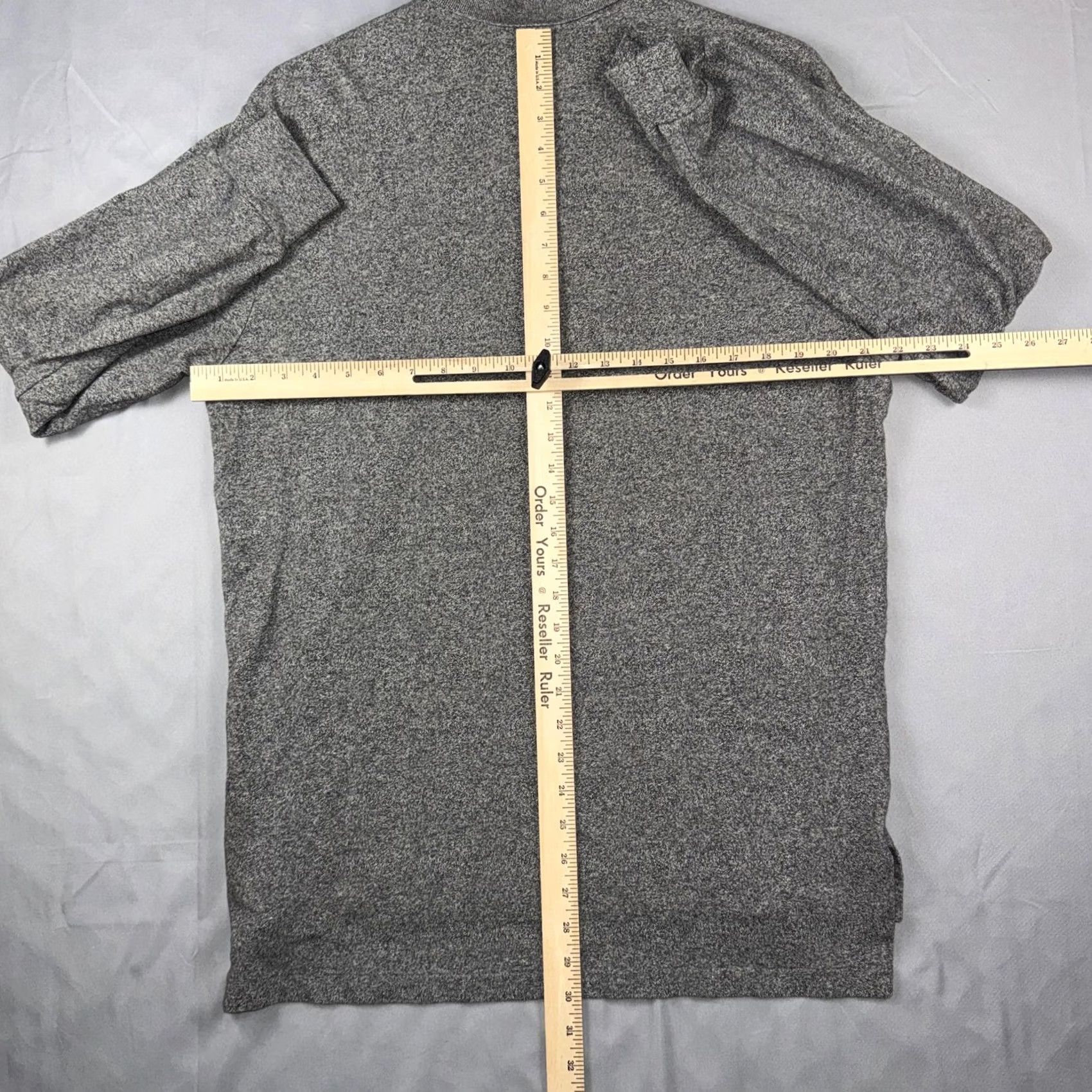 Polo Ralph Lauren Polo Ralph Lauren Mens Large Gray Long Sleeve Cotton Pony Logo Polo Shirt Size US L / EU 52-54 / 3 - 7 Thumbnail