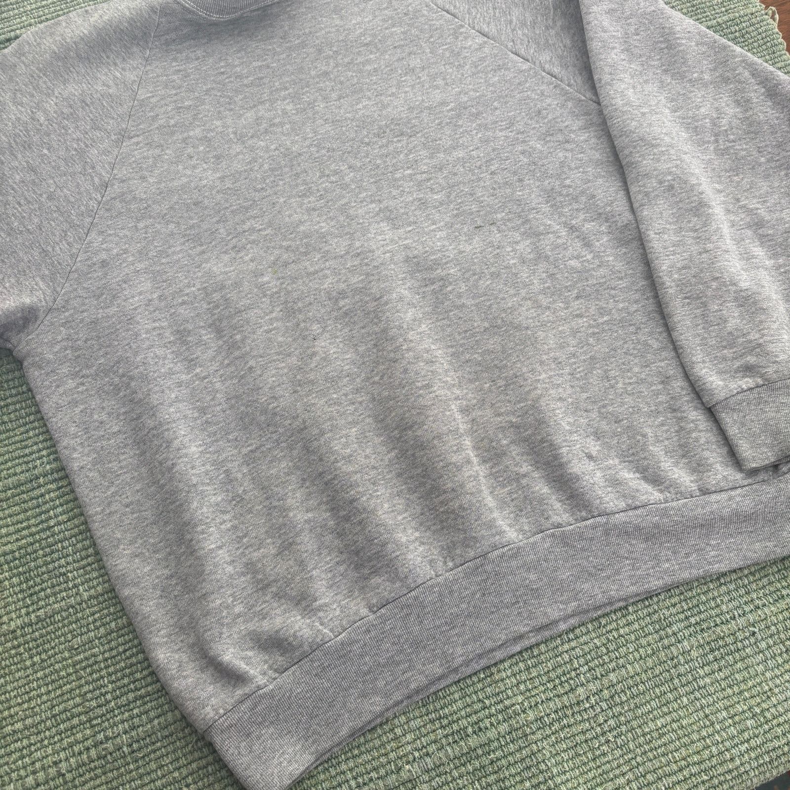 Fruit Of The Loom × Vintage Vintage 1990s blank gray cotton fruit of the loom sweatshirt Size US L / EU 52-54 / 3 - 6 Thumbnail