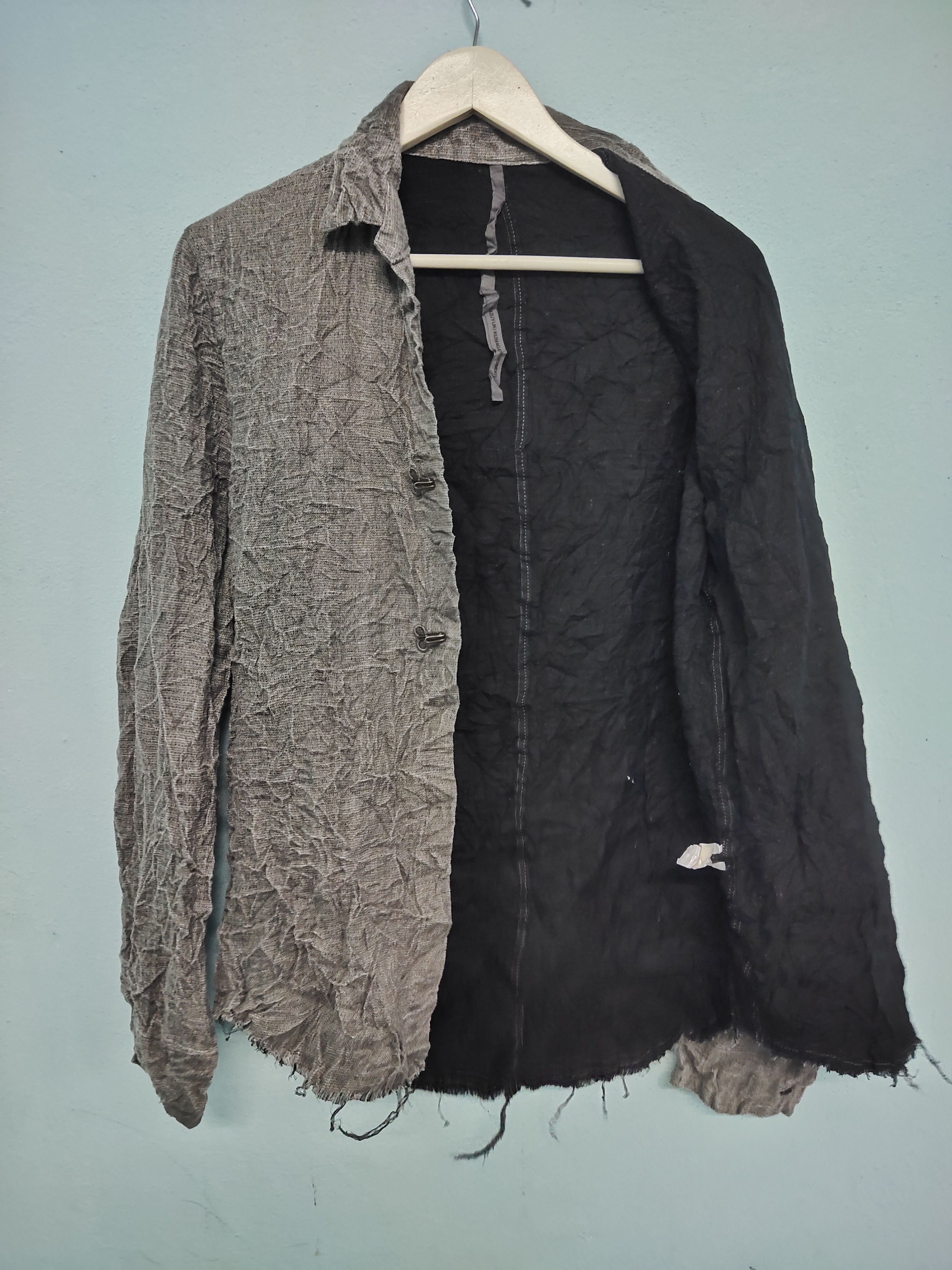 Attachment × Japanese Brand × Kazuyuki Kumagai Attachment Kazuyuki Kumagai Attachment Distressed Designer Jackets Size L / US 10 / IT 46 - 2 Thumbnail