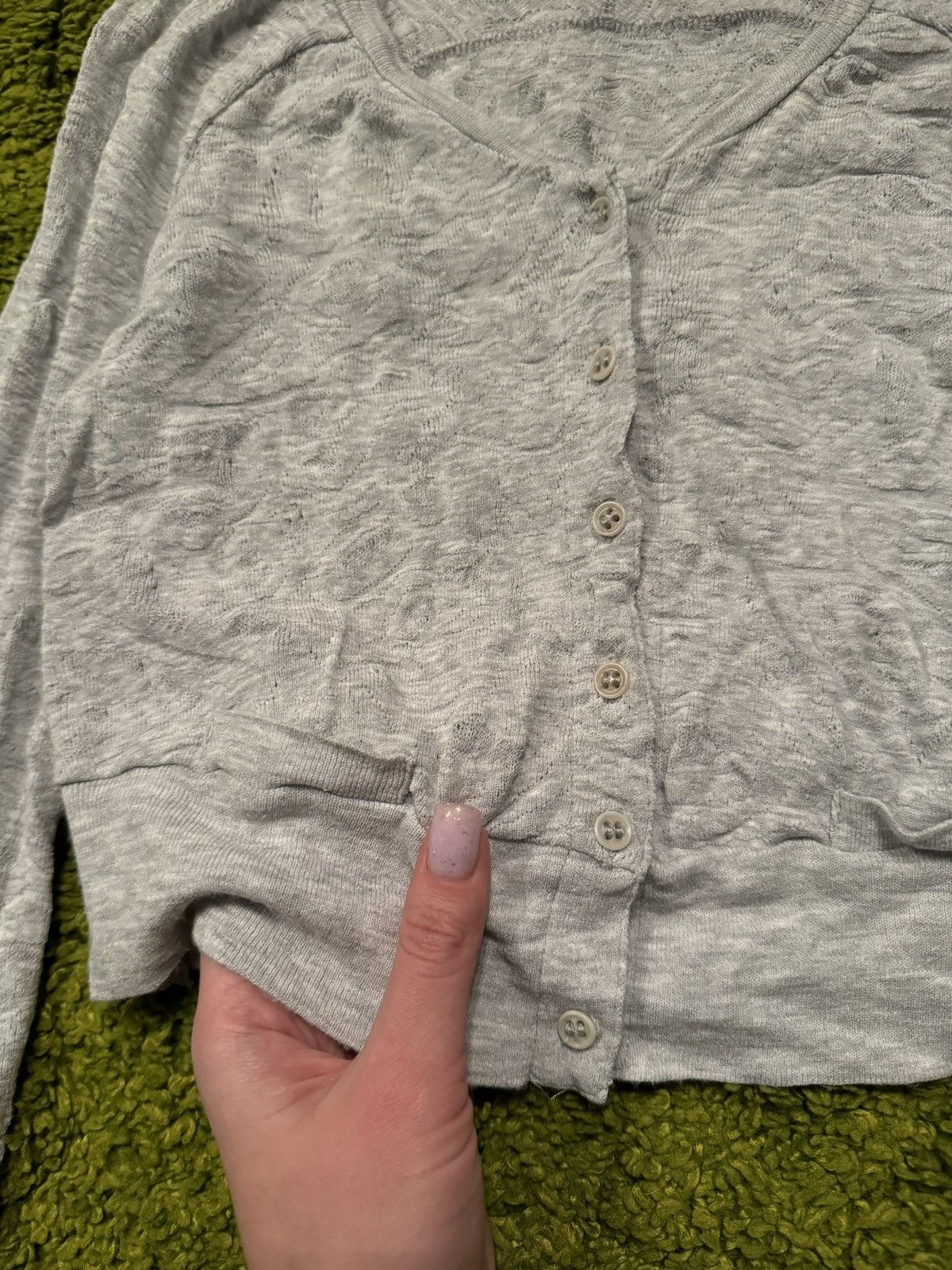 Transit × Transit Uomo Transit par-such avant garde mesh cardigan sweater Size S / US 4 / IT 40 - 4 Thumbnail