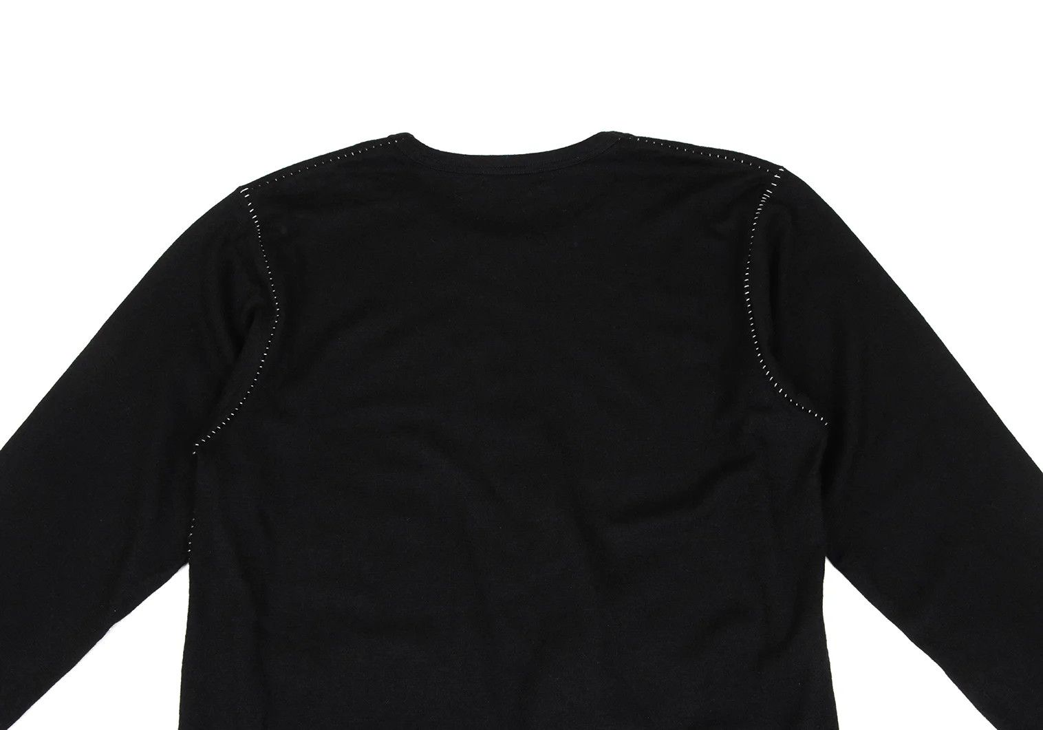 Jean Paul Gaultier Wool Side Stitch Knit Top in Black, Size 2 Size US M / EU 48-50 / 2 - 11 Thumbnail