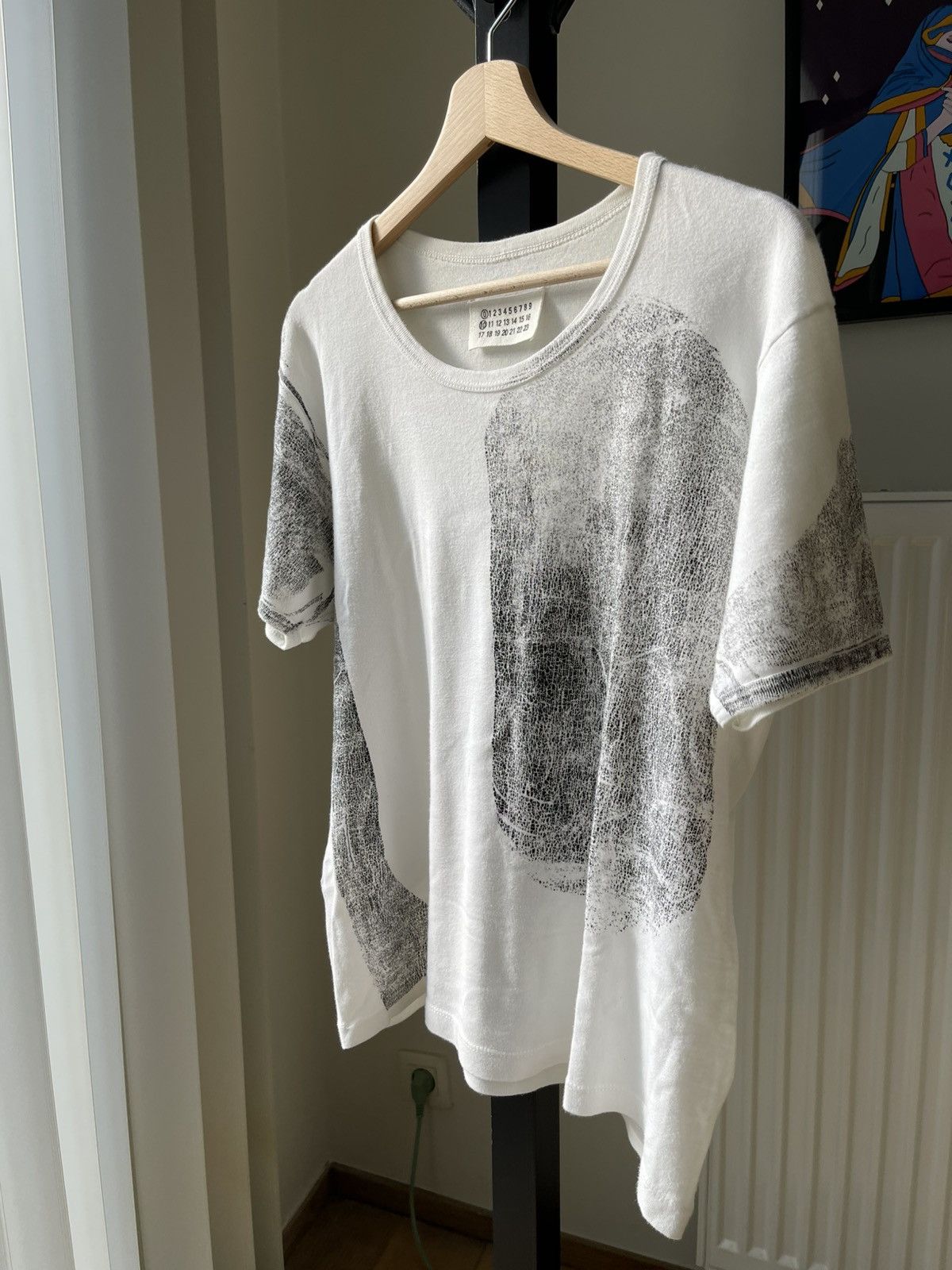 Maison Margiela Maison Margiela FW03 Artisanal 10 0 Painted White T-Shirt Size US M / EU 48-50 / 2 - 2 Thumbnail