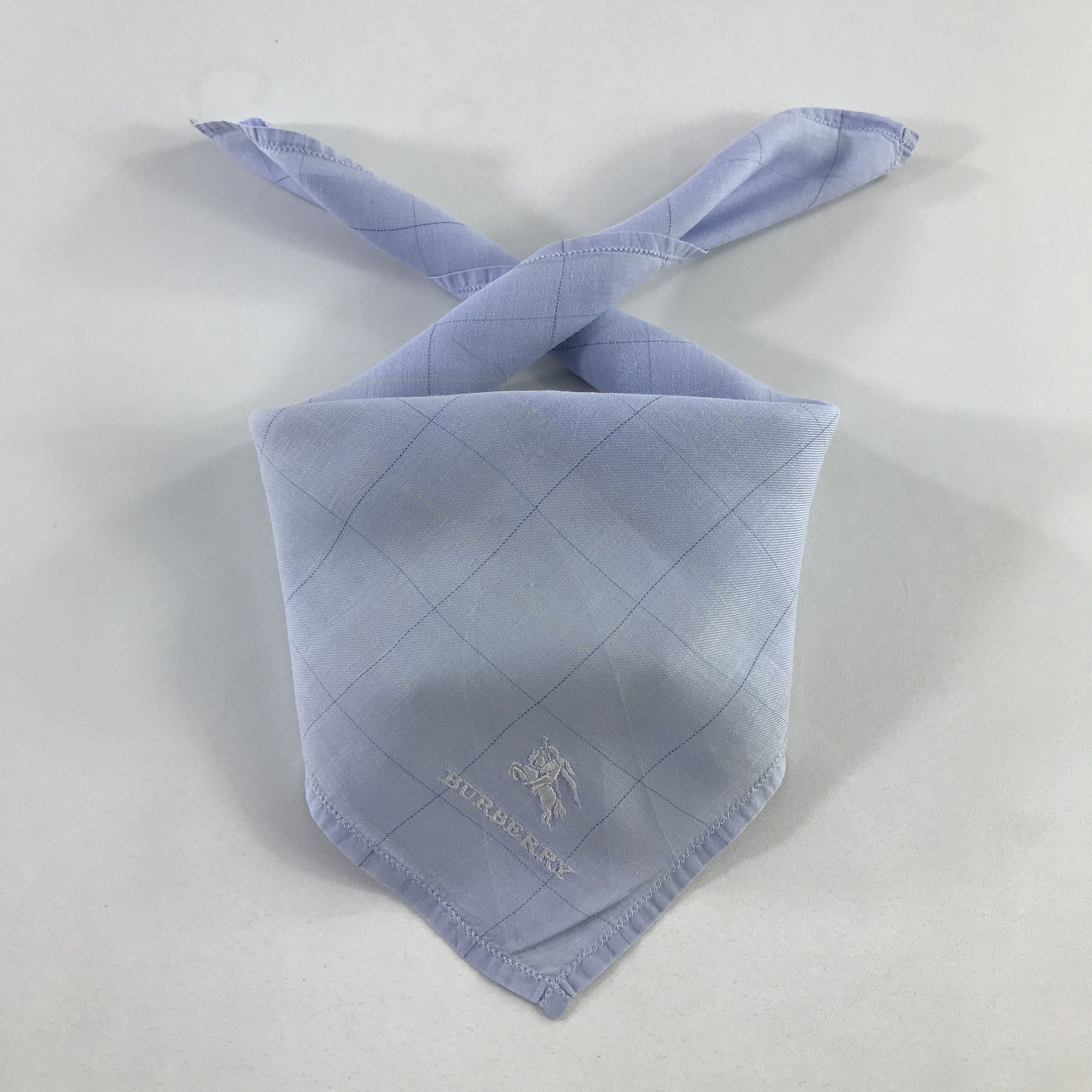 Burberry × Vintage Burberry Bandana / Handkerchief / Neckerchief - S803 Size ONE SIZE - 3 Thumbnail