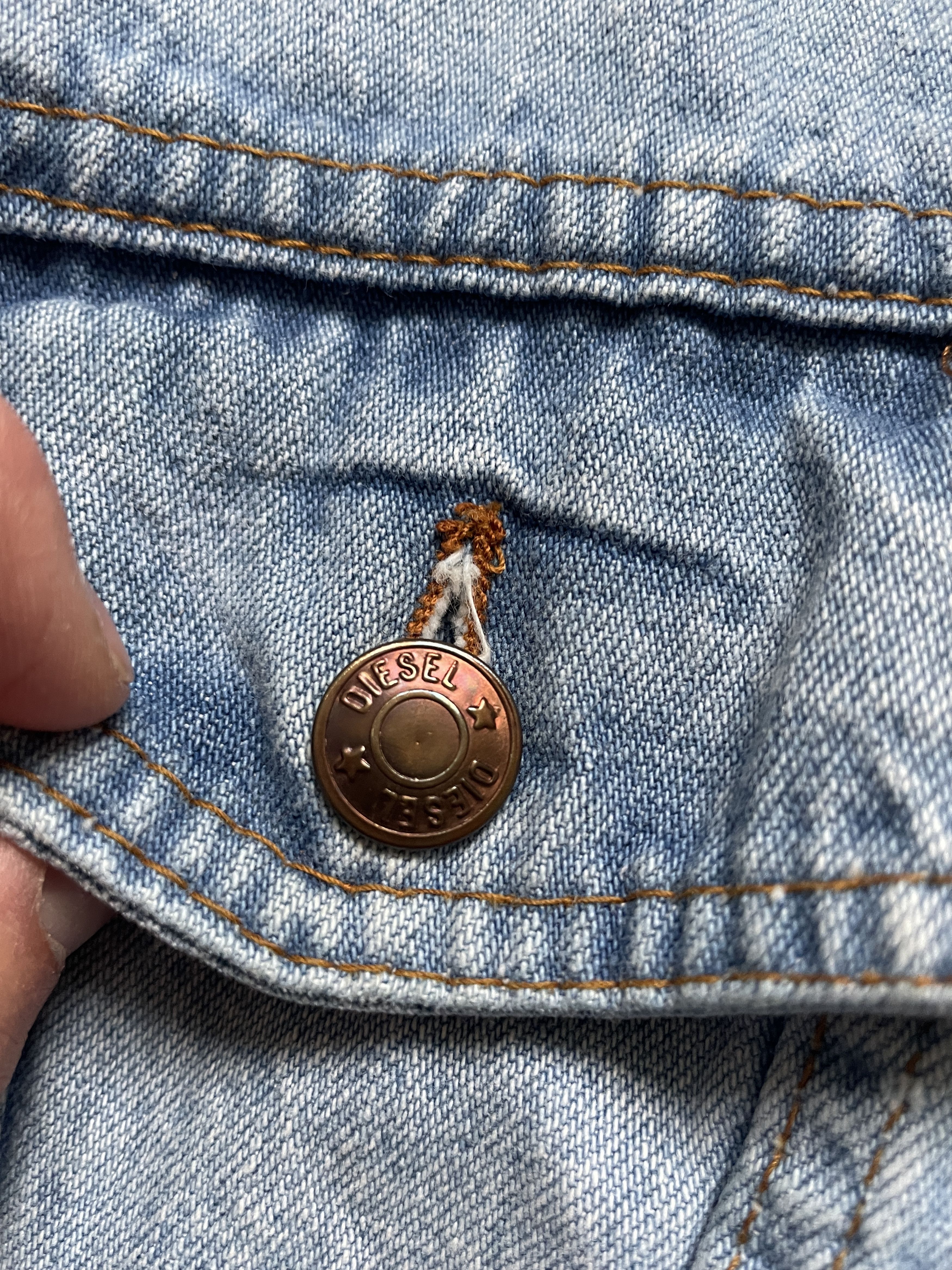 Diesel Y2K DIESEL WASHED BLUE BOXY PACIFIC PEACE ROCK DENIM JACKET Size US M / EU 48-50 / 2 - 3 Thumbnail