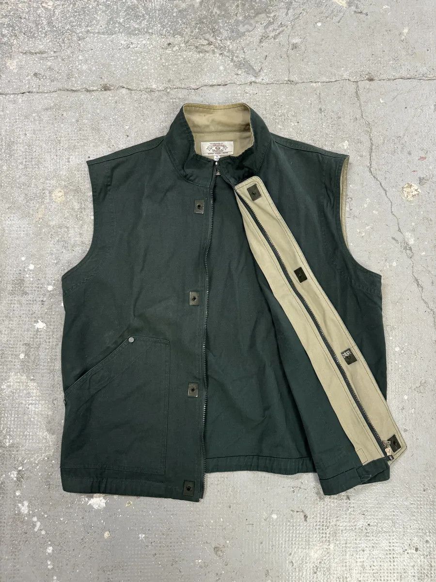 Armani 1990s Armani Archive Deep Green Vest Jacket Size US L / EU 52-54 / 3 - 5 Thumbnail