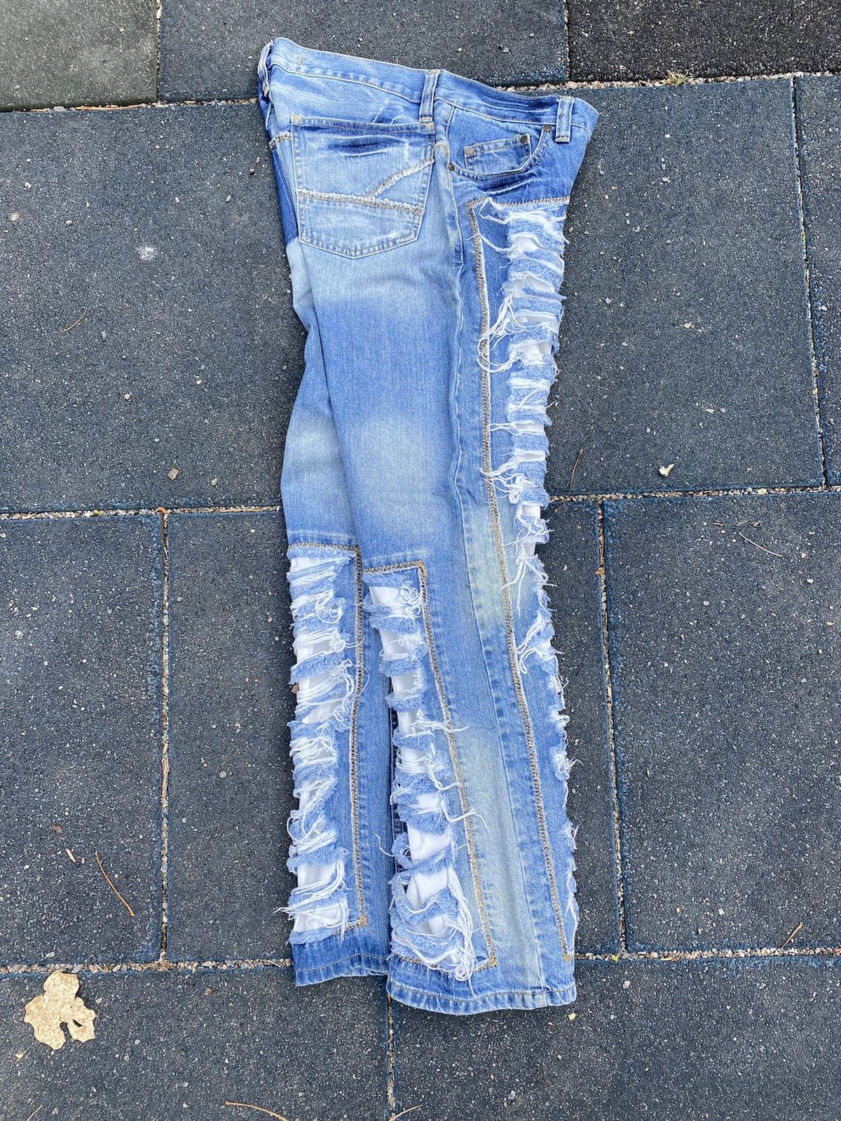 Japanese Brand × Vintage Vintage Avant Garde distressed punk rock grailsale jeans Size US 33 - 7 Thumbnail