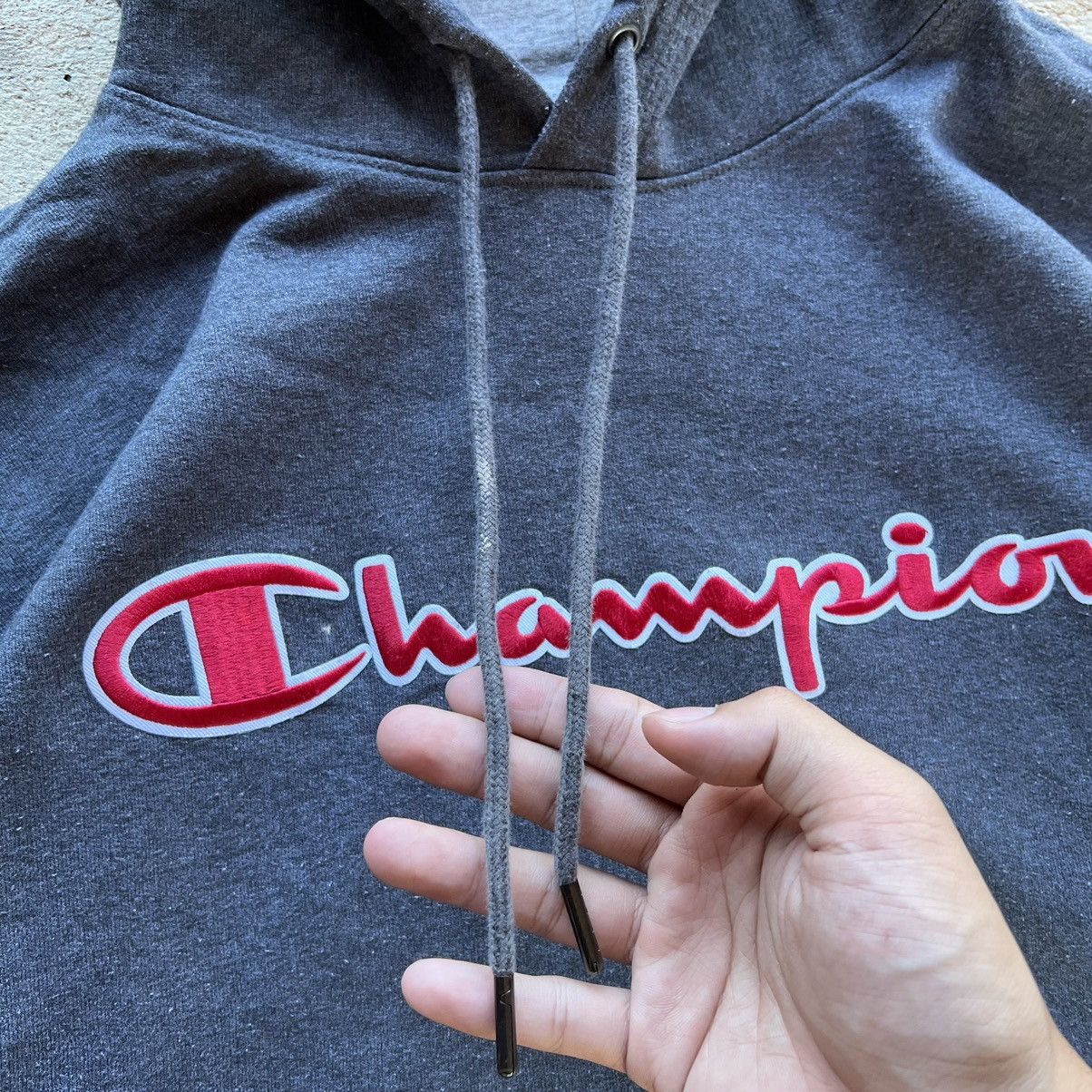 Champion Faded Champion Dark Grey Hoodie Size US L / EU 52-54 / 3 - 3 Thumbnail