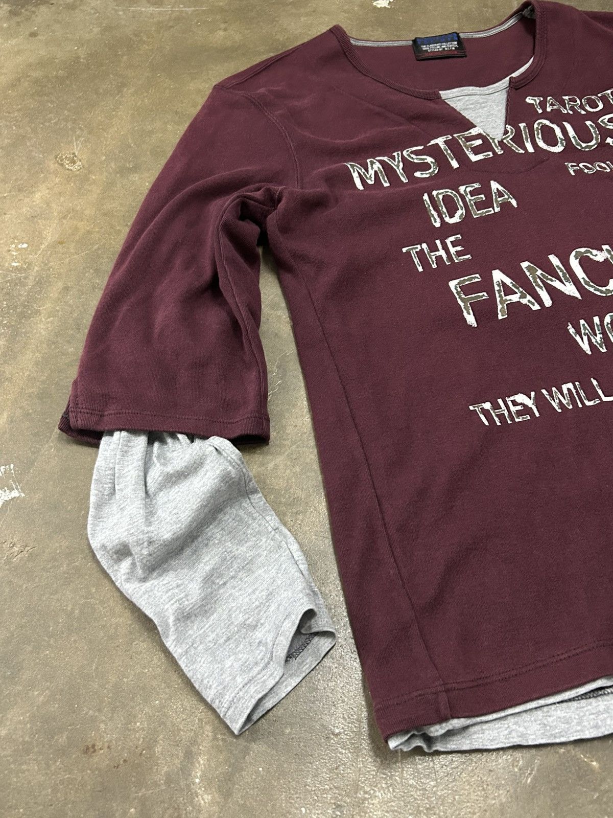 Japanese Brand Nicole Club for Men Quotes Taros Mysterious Idea Long Sleeve Size US S / EU 44-46 / 1 - 4 Thumbnail