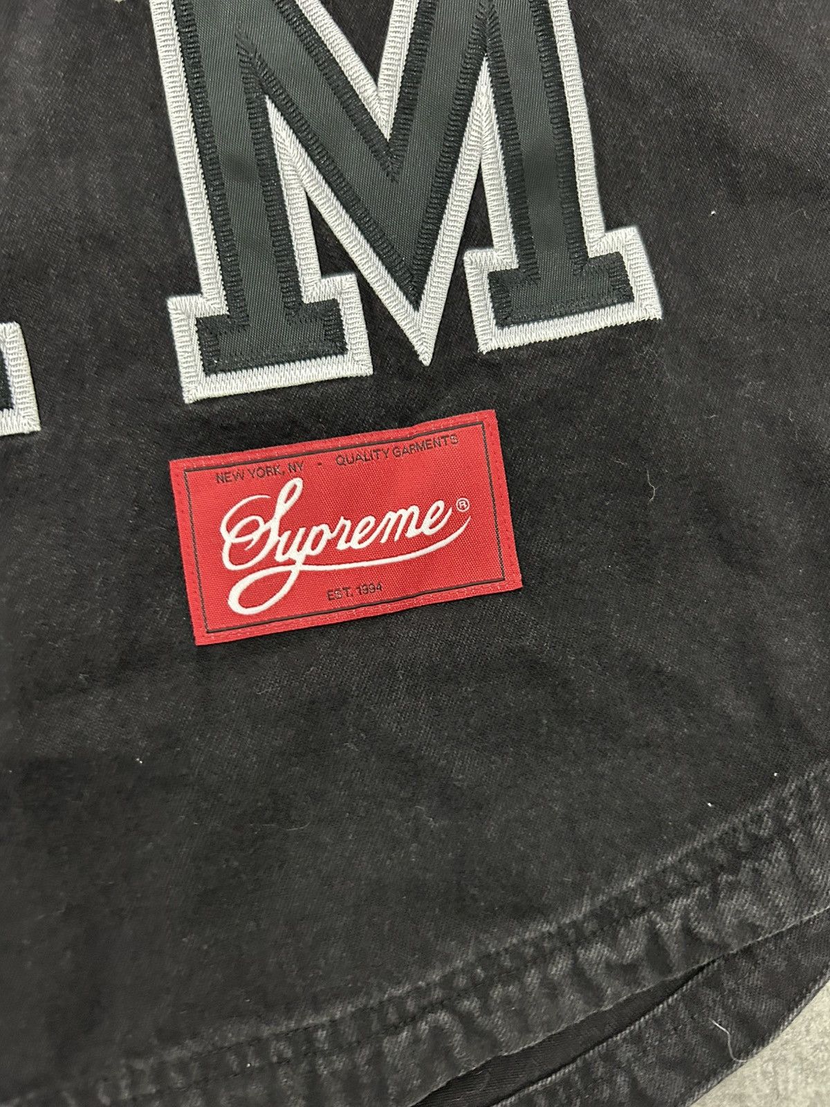 Supreme FW22 supreme baseball denim jersey Size US M / EU 48-50 / 2 - 4 Thumbnail