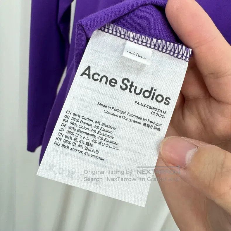Acne Studios Acne Studios Embroidered Letter Printed Long Sleeve Size US XL / EU 56 / 4 - 7 Thumbnail
