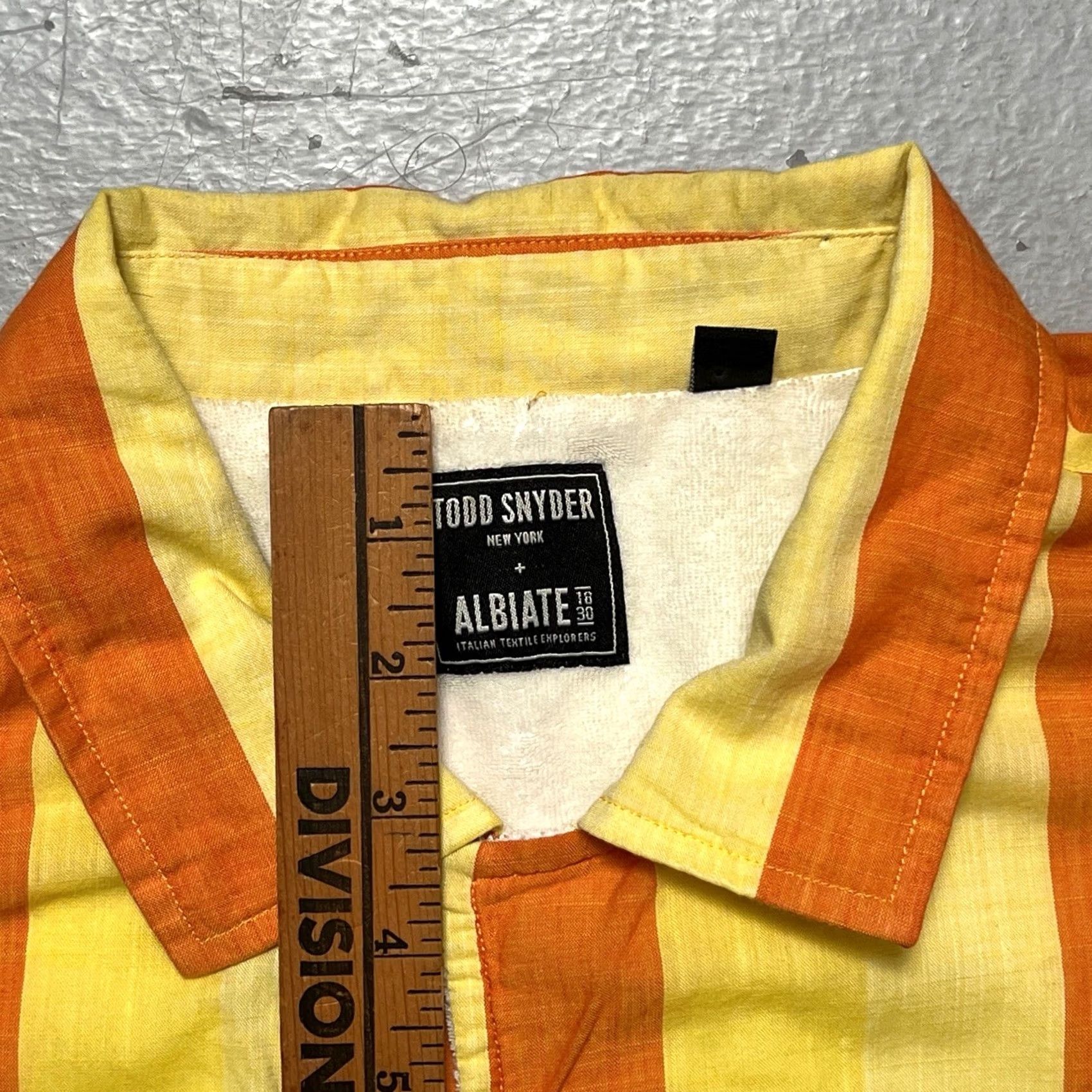 Todd Snyder Todd Snyder x ALBIATE Striped Button Shirt Terry Cloth Lined Loop Collar Stripe L Size US L / EU 52-54 / 3 - 3 Thumbnail