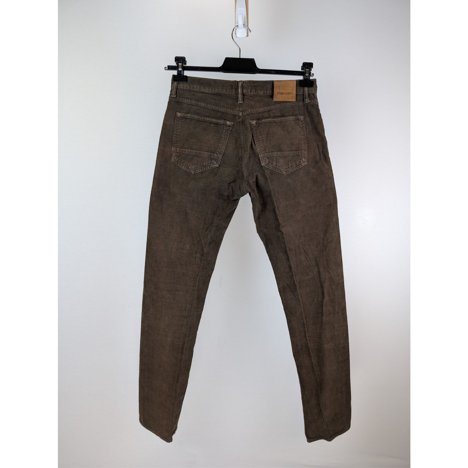Tom Ford o1rshd1 CC20 slim-fit selvedge denim jeans in a brown/taupe Size US 33 - 16 Thumbnail