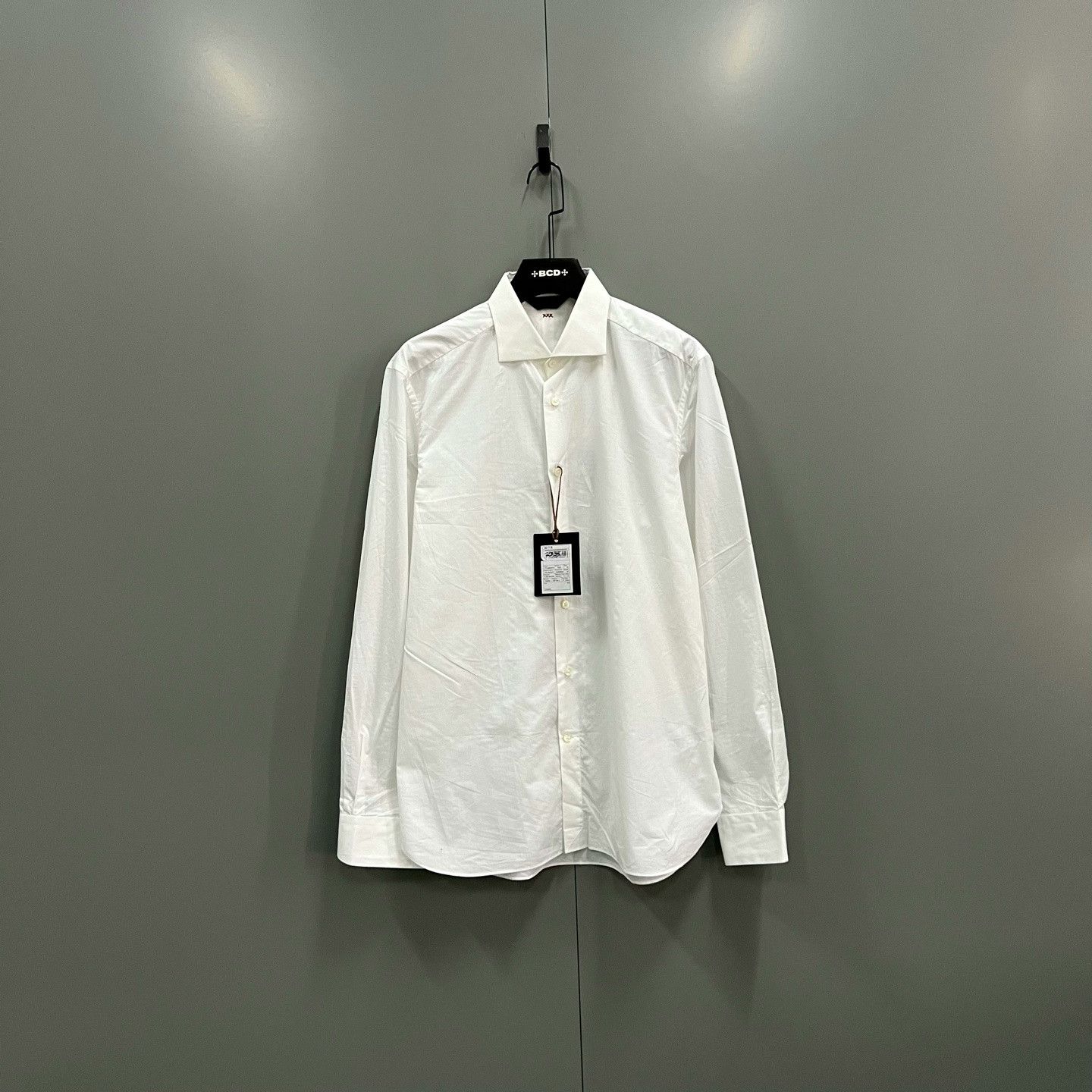 Ermenegildo Zegna Zegna White Subtle Square Pattern Shirt Size US XS / EU 42 / 0 - 1 Thumbnail