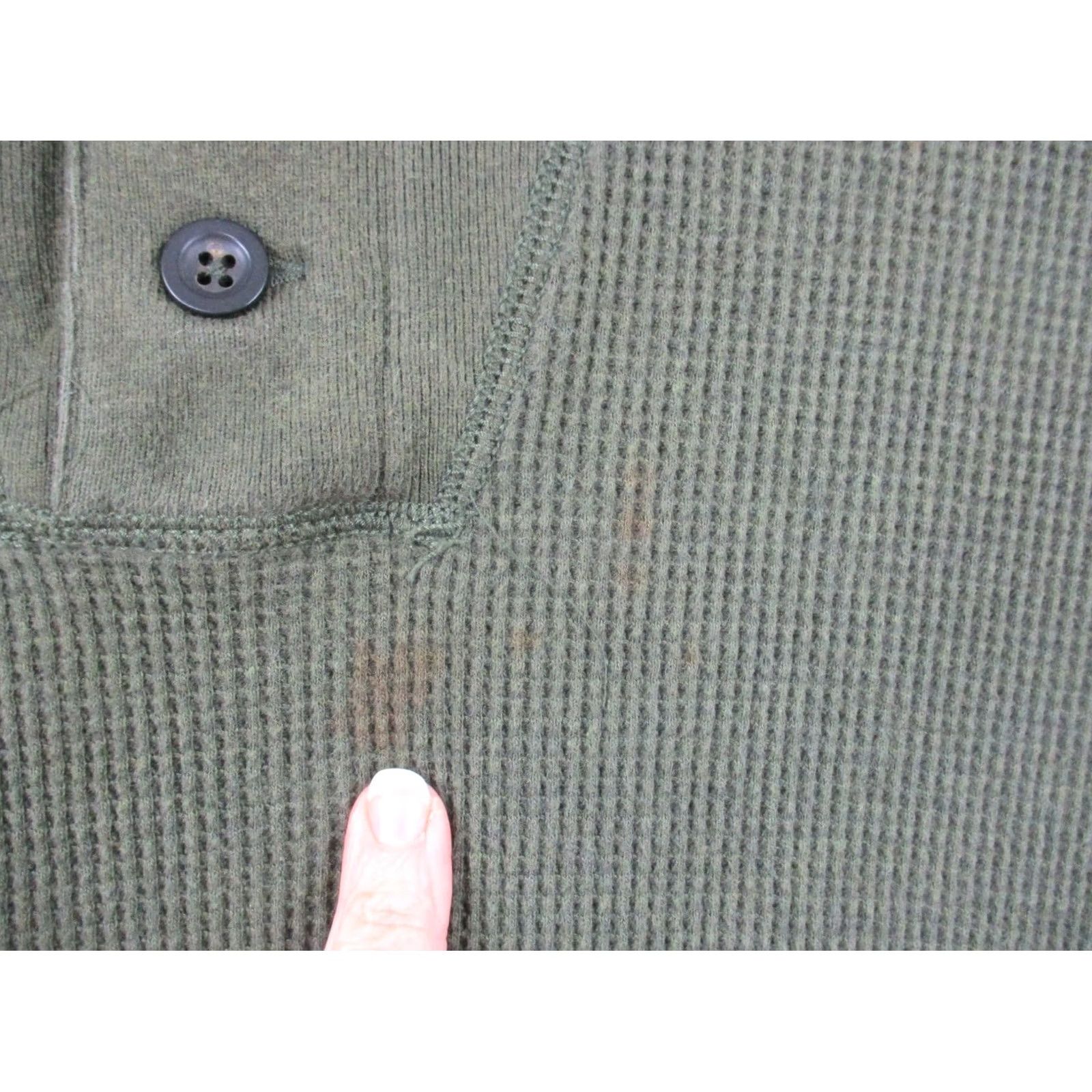 Polo Ralph Lauren Polo Ralph Lauren Sweater Men's Green XL Button Collar Thermal Ribbed Size US XL / EU 56 / 4 - 3 Thumbnail
