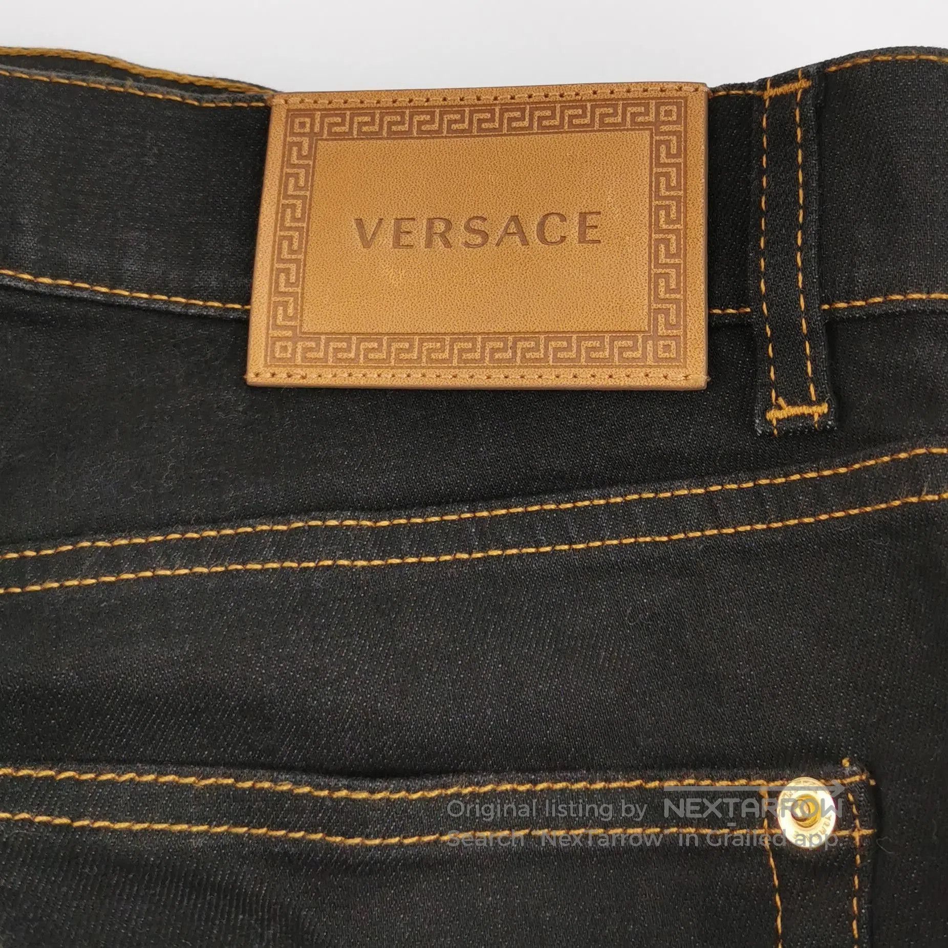 Versace Versace Cotton Logo Slim-Fit Button Pants XS. Size US 29 - 1 Thumbnail