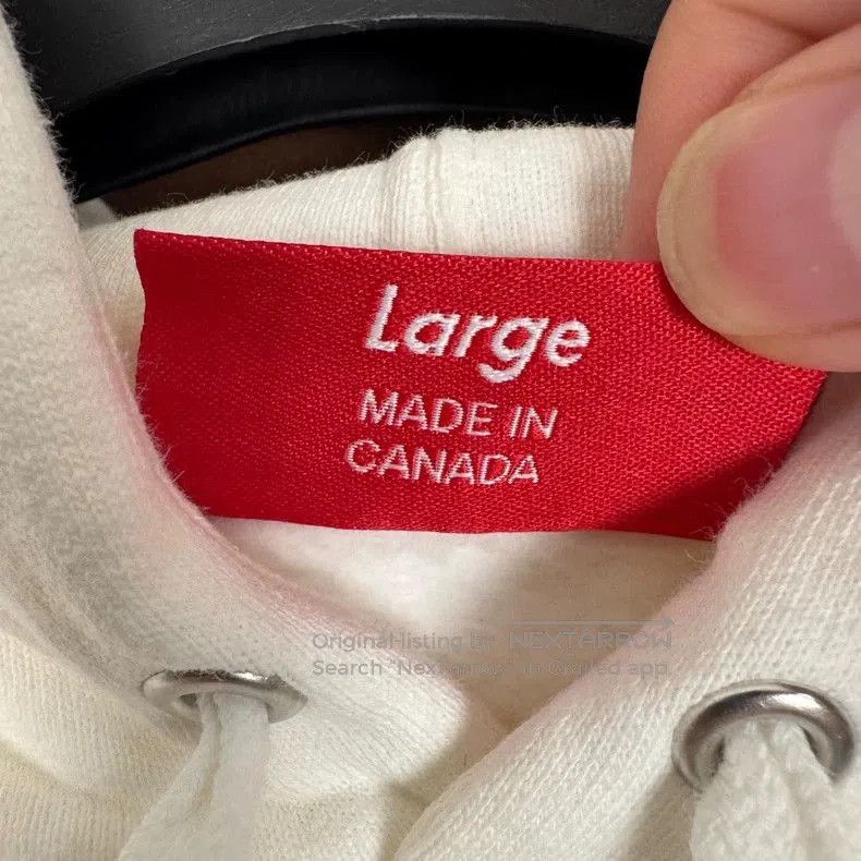 Palm Angels Supreme 18ss White Logo Hoodie-yf. Size US L / EU 52-54 / 3 - 6 Thumbnail