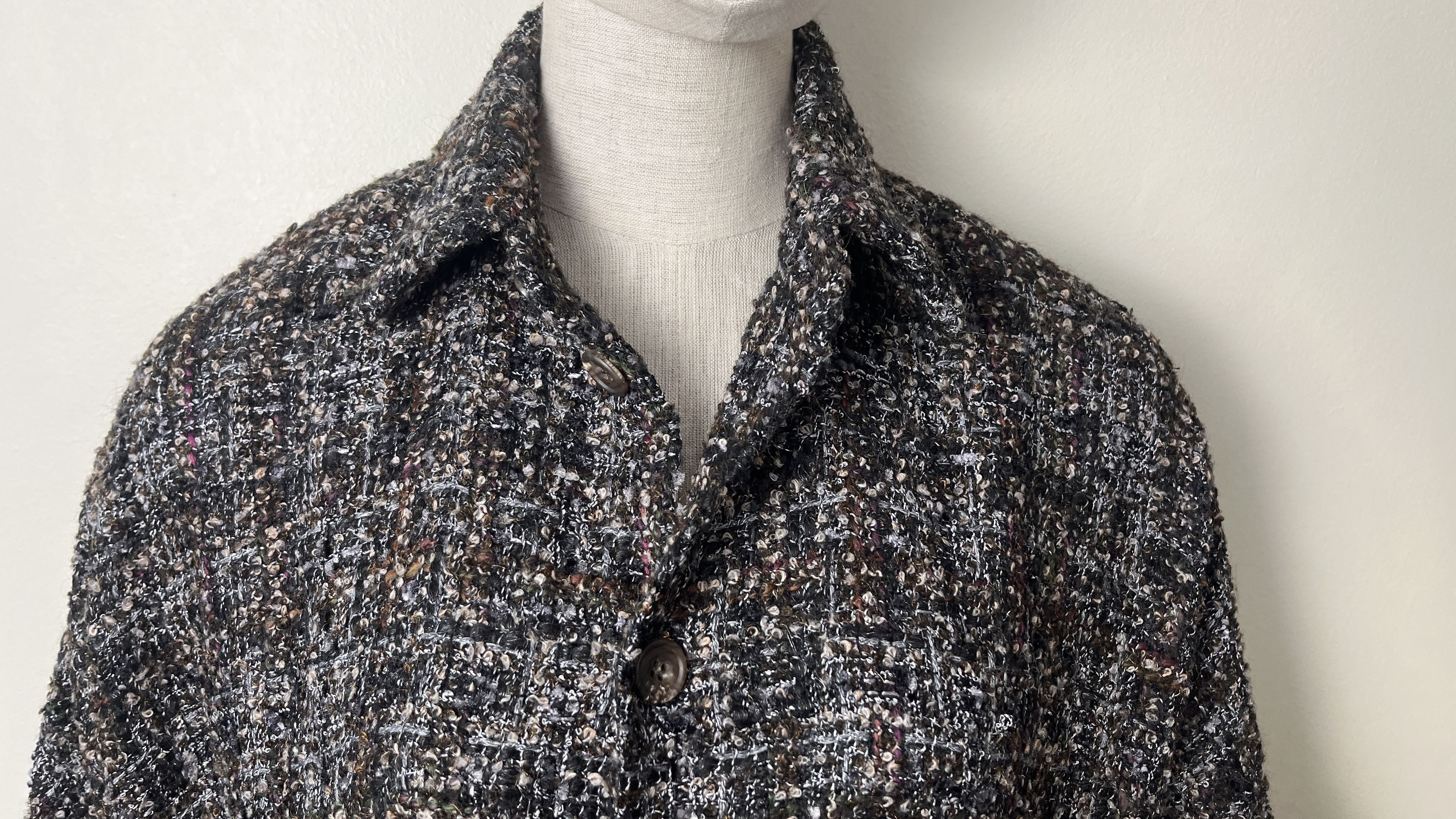 eskandar Eskandar O/S LUX Oversized Rich Tweed Boucle Coat Jacket 0 Size S / US 4 / IT 40 - 6 Thumbnail