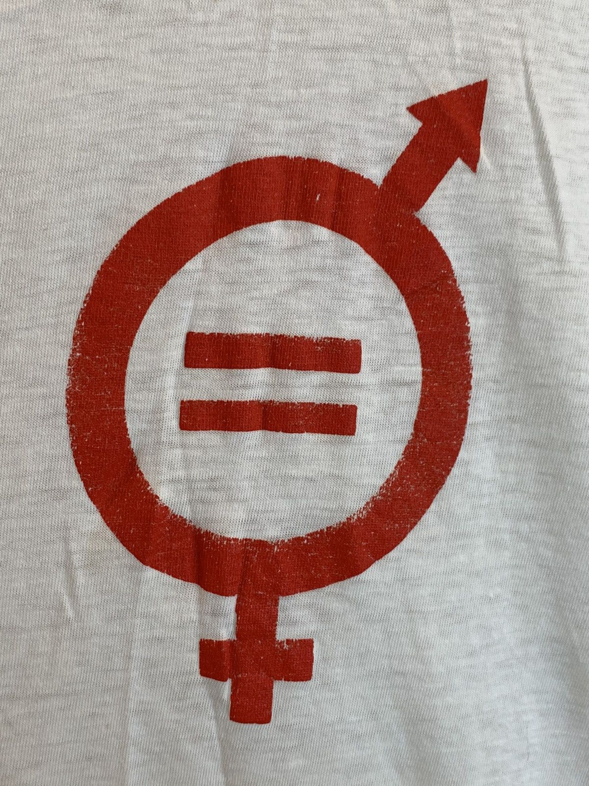 Vintage RARE Vintage 60’s Equality Gender Feminist Art Protest Shirt Size US L / EU 52-54 / 3 - 6 Thumbnail