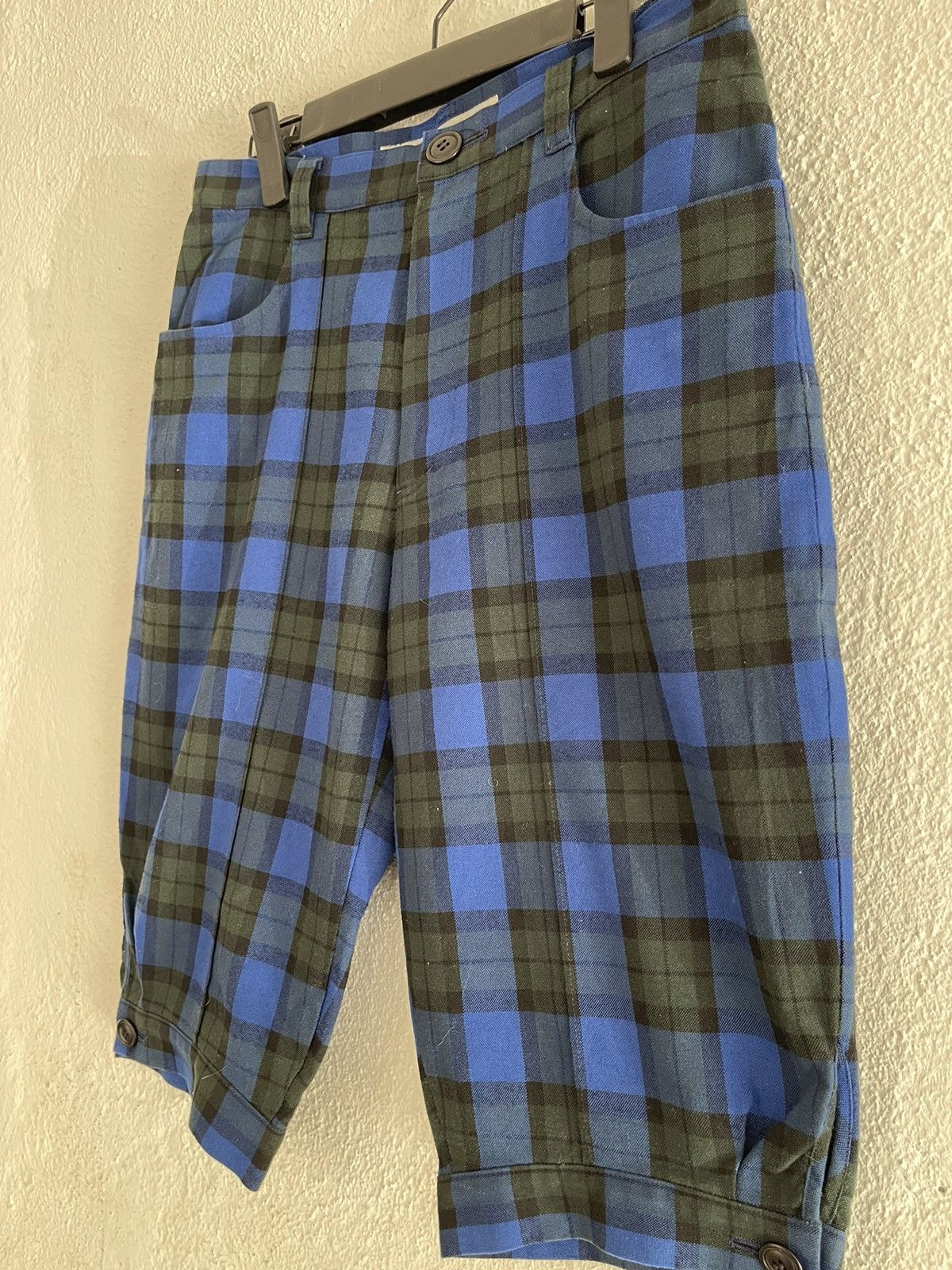Issey Miyake × Japanese Brand × Le Grande Bleu (L.G.B.) Sunao Kuwahara Plaid Checkered Blue Pants Size US 30 / EU 46 - 3 Thumbnail