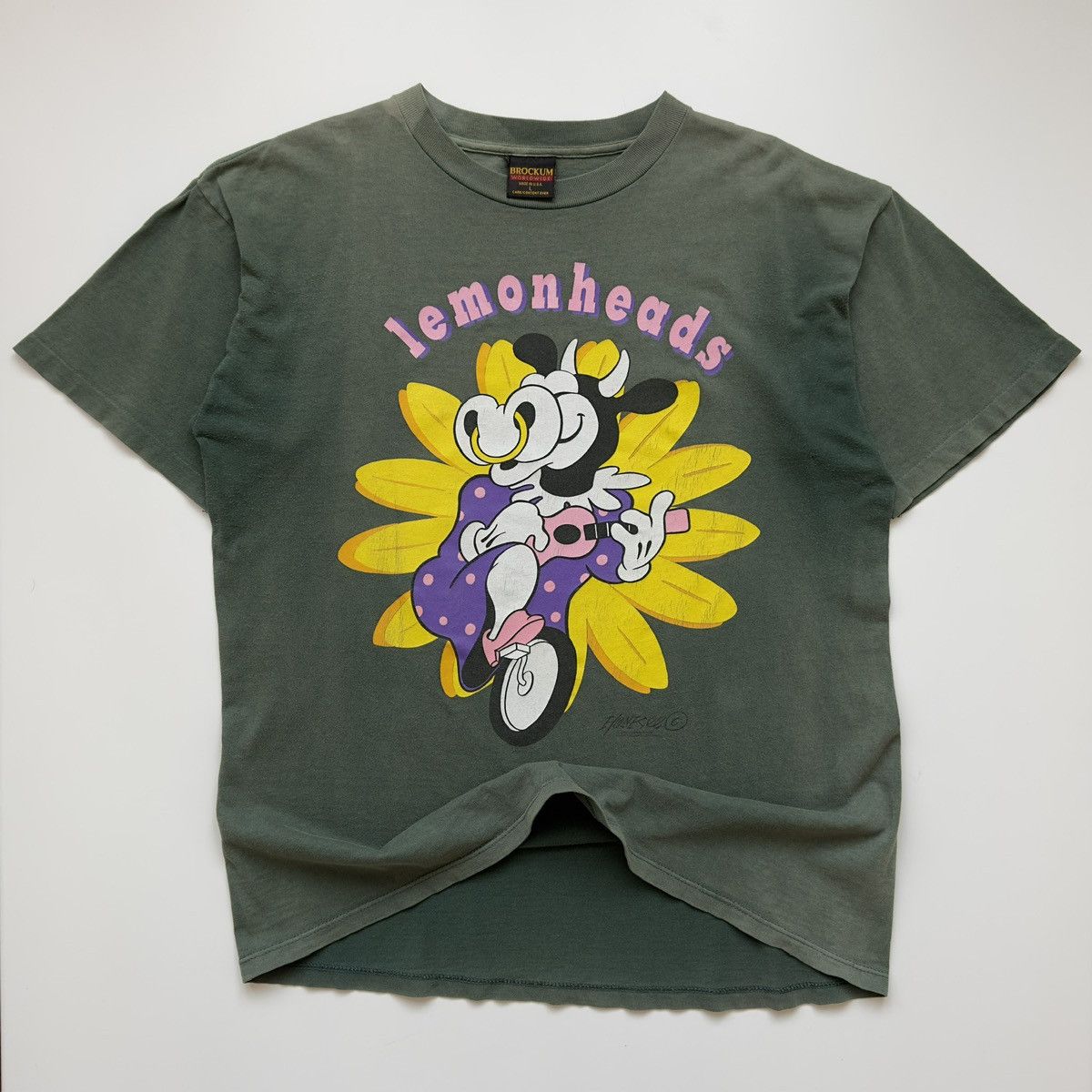 d*様 90s Lemonheads cow T-shirt XL Vintage The Lemonheads Band 1992 Rare Original Concert Cow