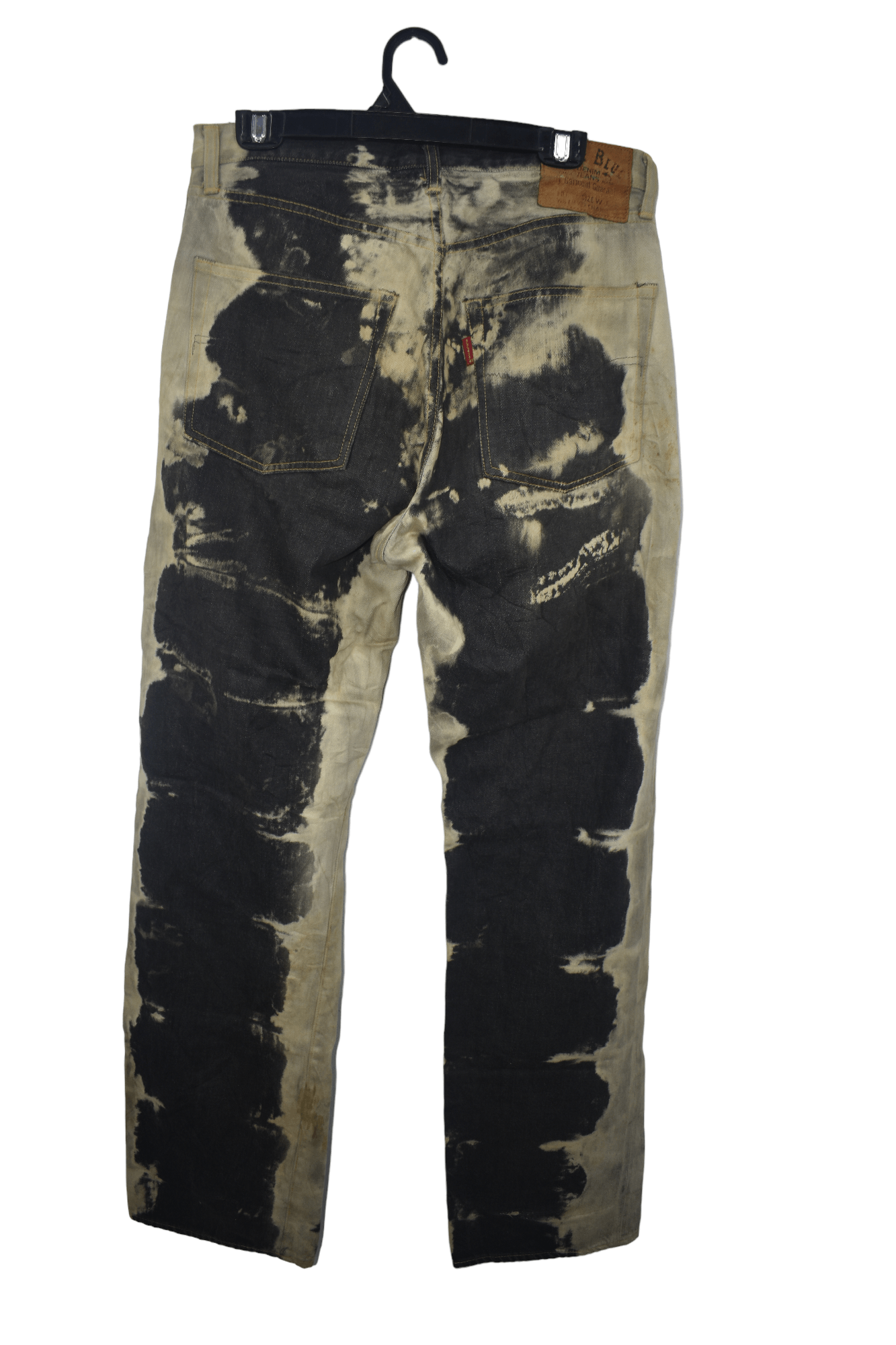 Blue Blue Japan × If Six Was Nine × Japanese Brand Wide Leg 🔥 Vintage Blue blue Bleach Washed Trouser Jeans Size US 31 - 4 Thumbnail