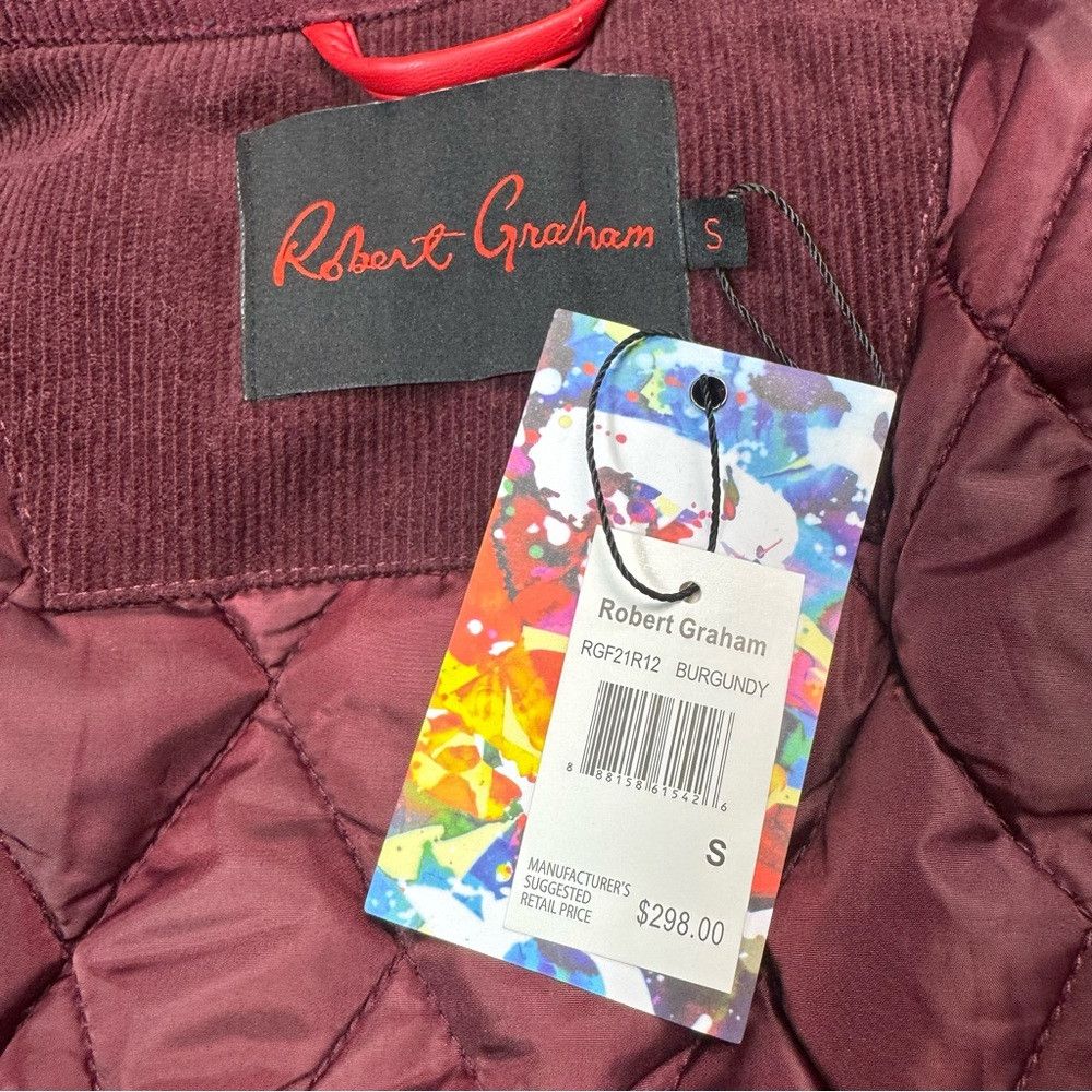 Robert Graham NWT New $298 Robert Graham Corduroy Shirt Burgundy Jacket S Size US S / EU 44-46 / 1 - 7 Thumbnail