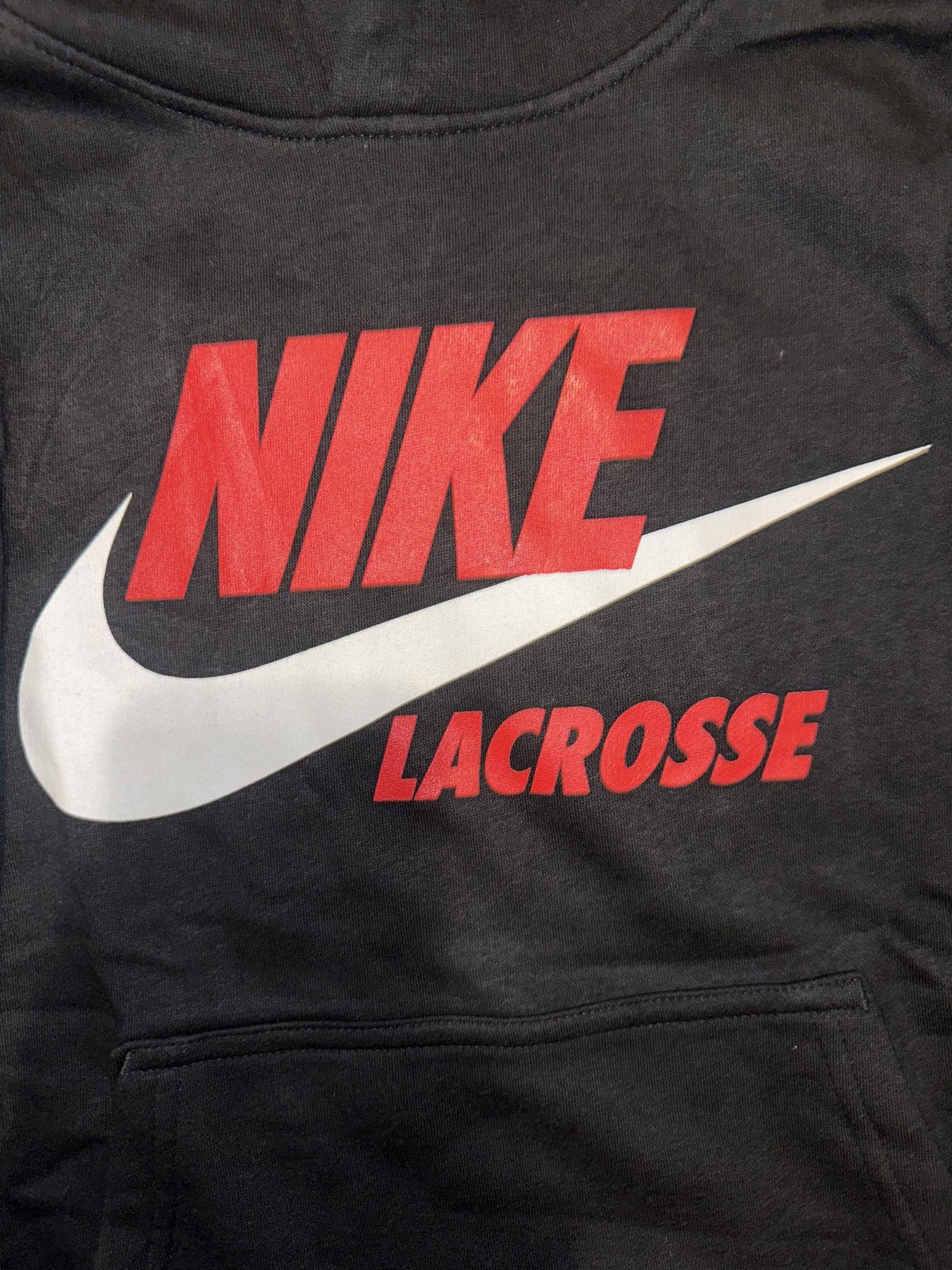 Nike Nike Big Kids (Boy’s) Club Fleece Lacrosse Black Hoodie Size US S / EU 44-46 / 1 - 4 Thumbnail
