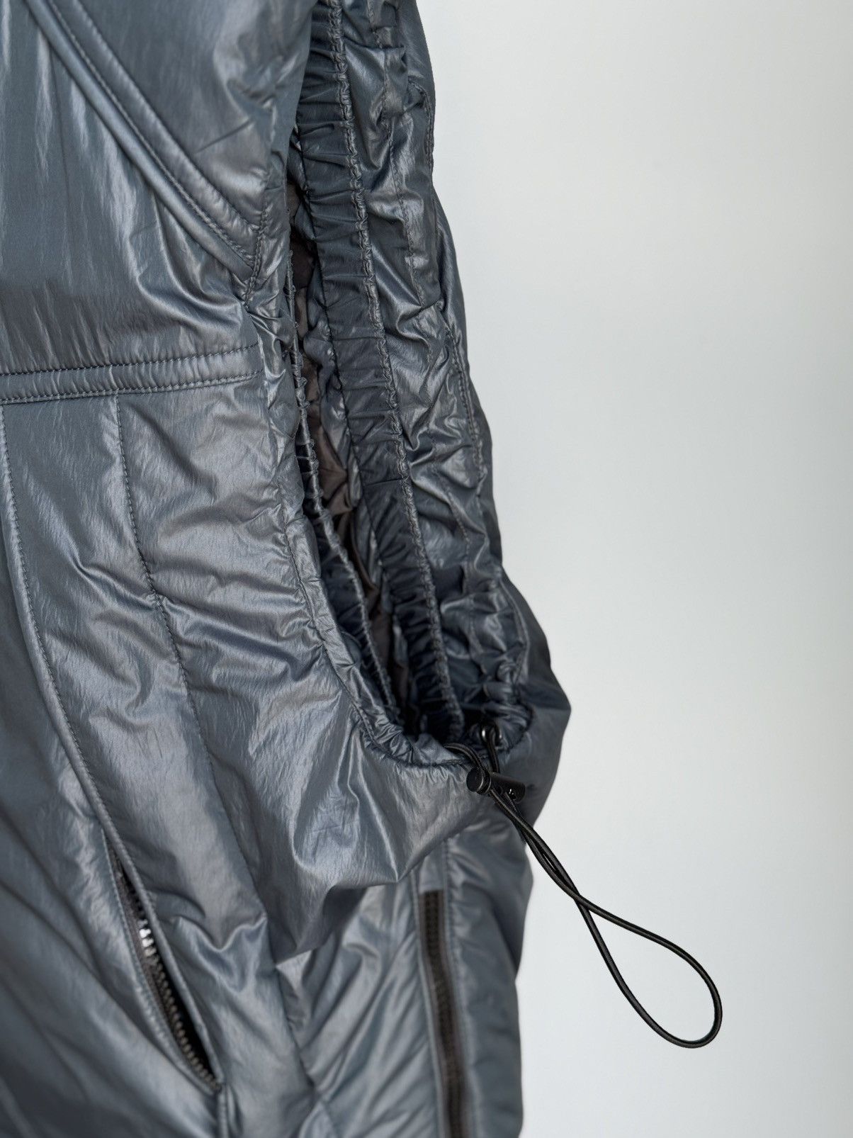 Juun.J Juun.J Technical Padded Hooded Vest Green Nylon Avant Garde Size US M / EU 48-50 / 2 - 9 Thumbnail